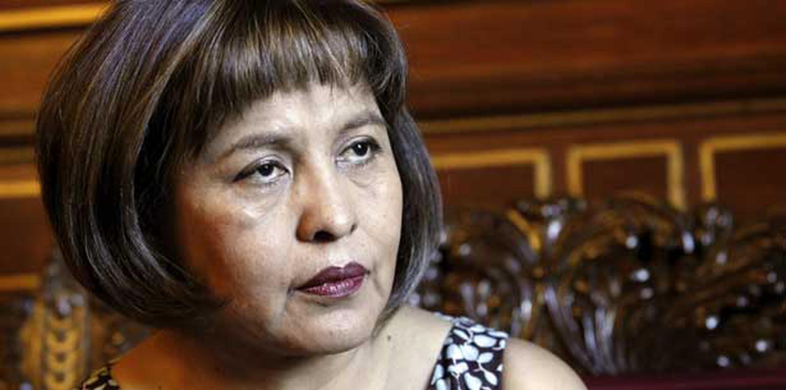 La ministra de Transparencia Institucional y Lucha contra la Corrupción de Bolivia, Nardi Suxo,indicó que "nos sentimos indignados, nos sentimos ofendidos".   (EFE/Zipi)