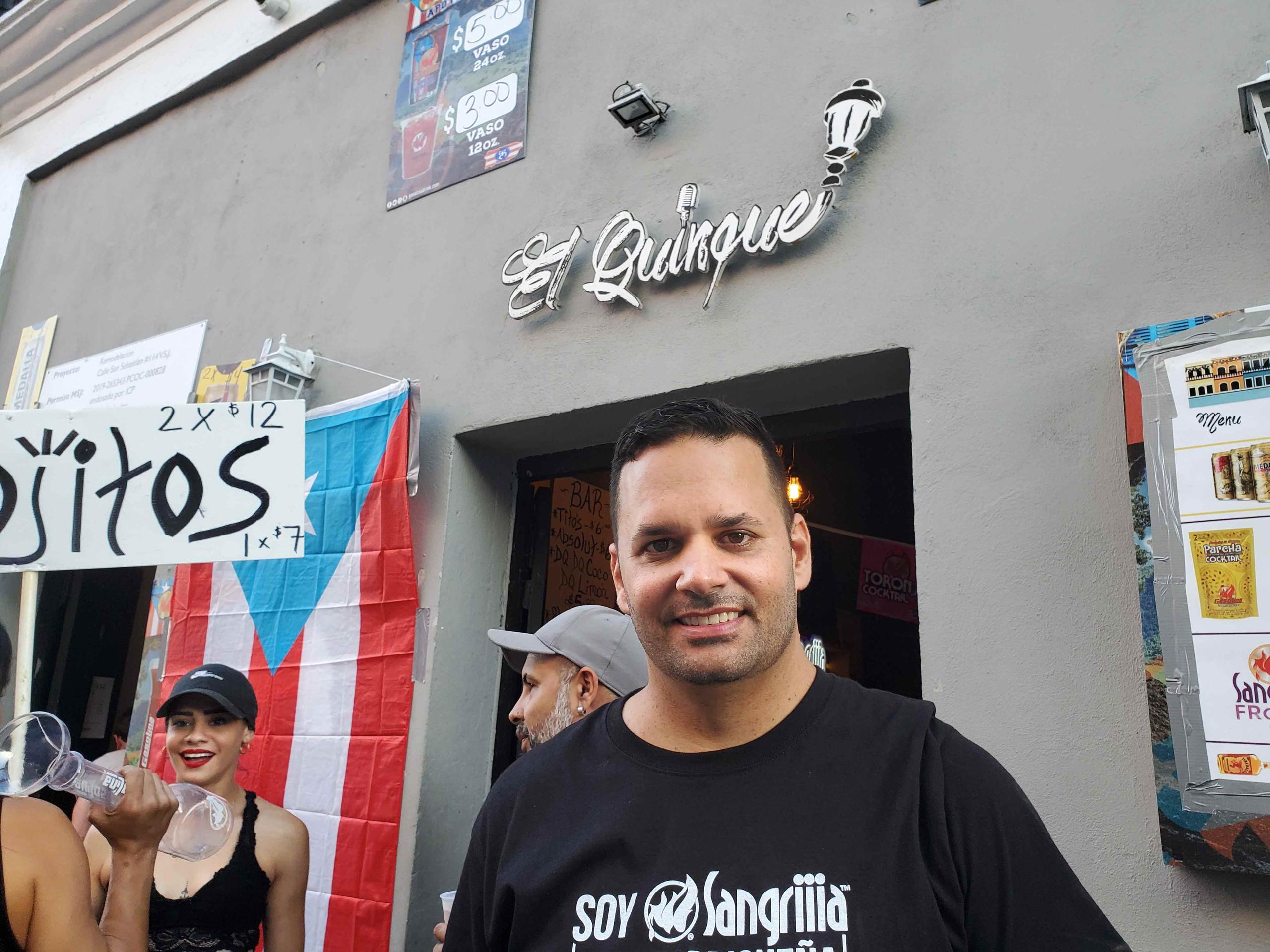 Félix Bared, propietario de la barra El Quinqué. (rosa.escribano@gfrmedia.com)