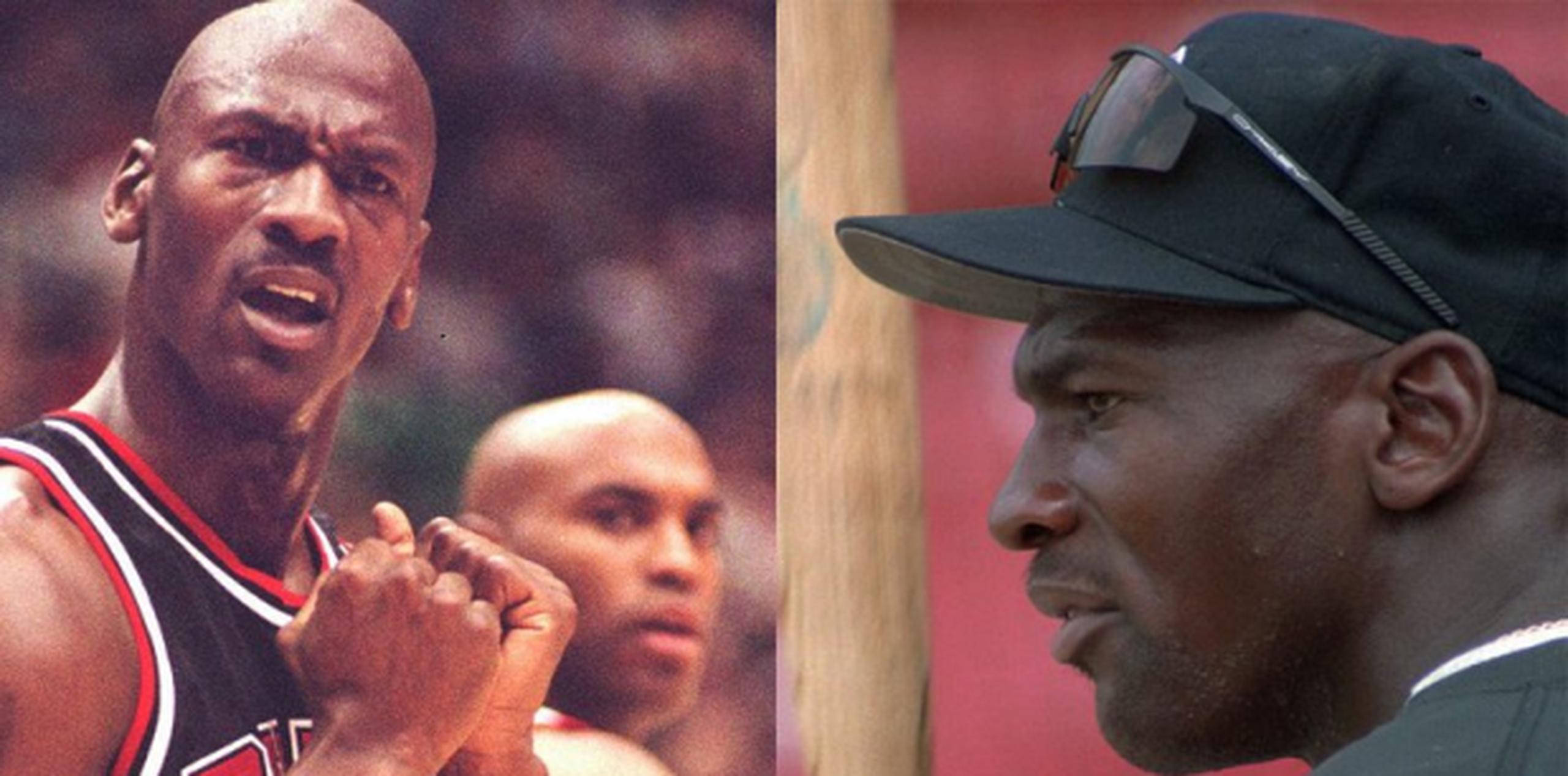 Michael Jordan, uno de los mejores baloncelistas de todos los tiempos, también lució jugando al béisbol. (Archivo)
