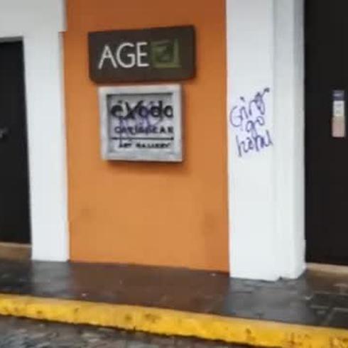 Destrozos en Viejo San tras protestas pidiendo la salida de Ricardo Rosselló