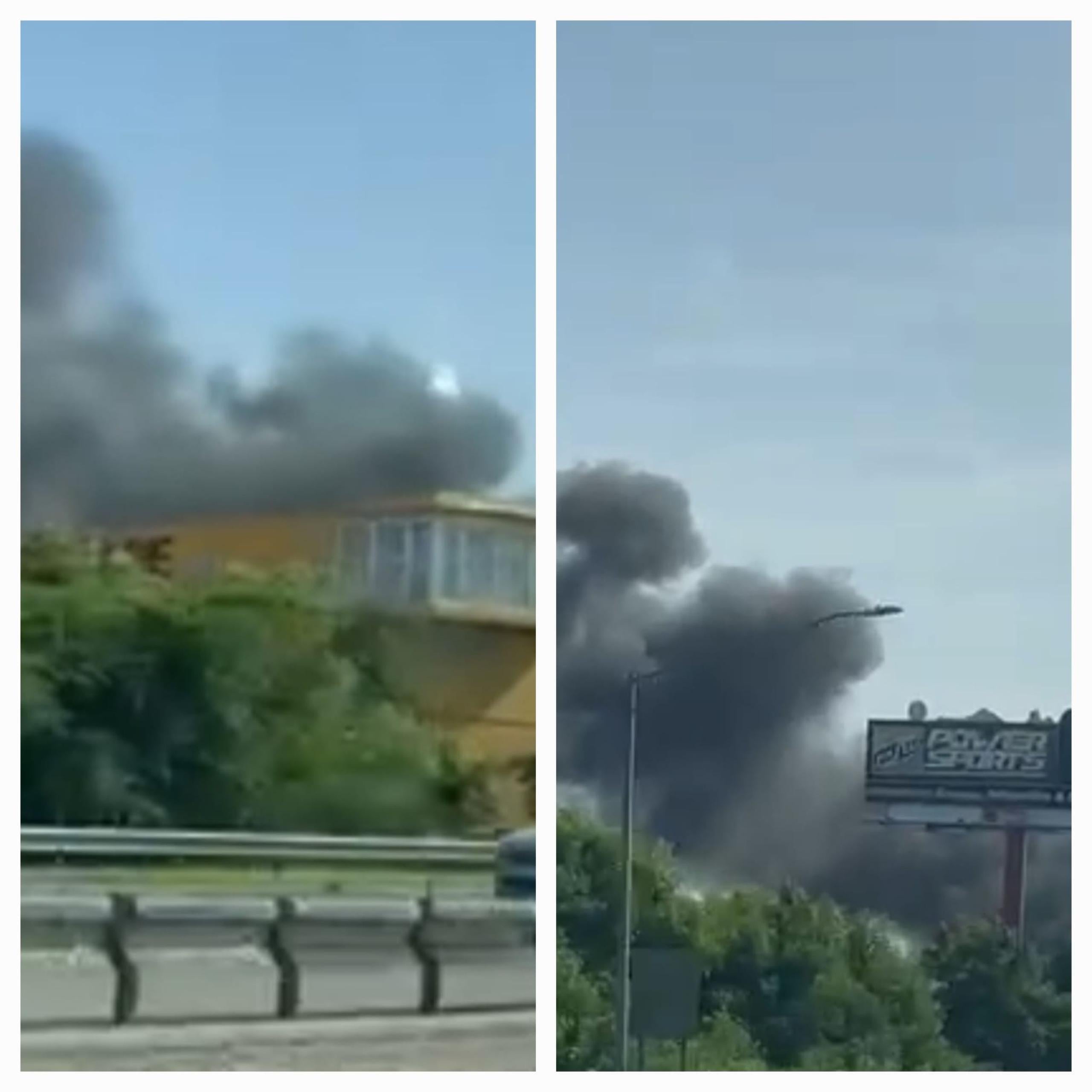 Incendio en los almacenes Mays Ochoa, localizados en la calle 2 de la zona industrial del barrio Palmas, en Cataño.