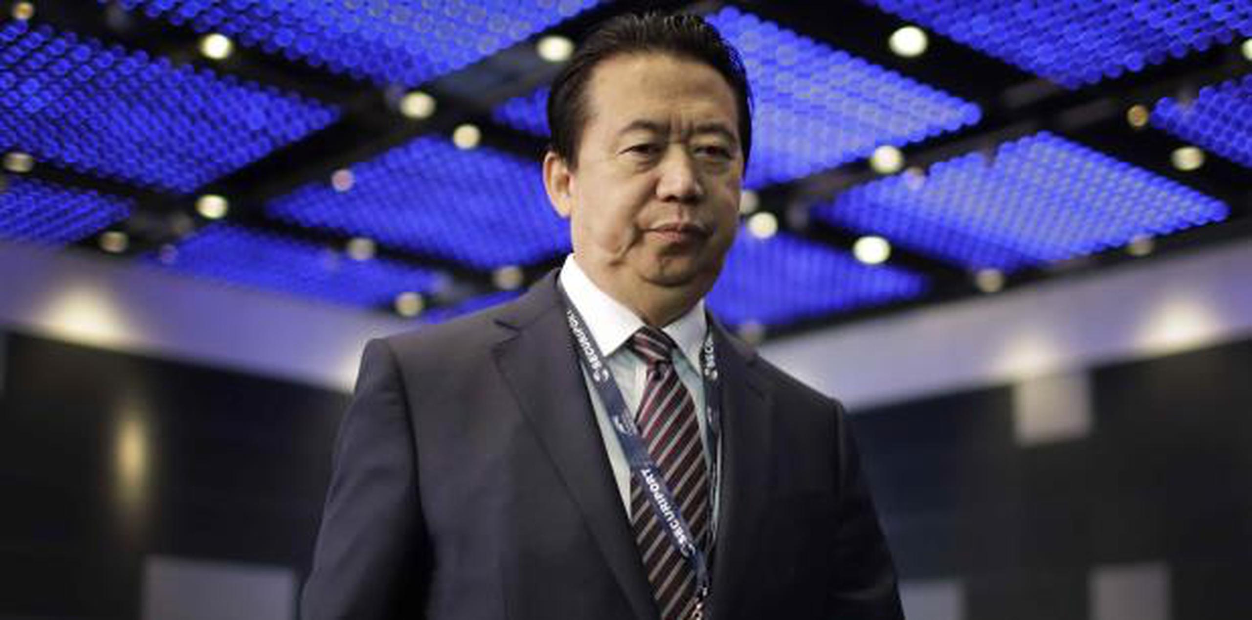 Meng Hongwei, quien es además viceministro de seguridad pública de China, está siendo investigado “por su obstinación y por crearse problemas legales a sí mismo”, según China. (AP)