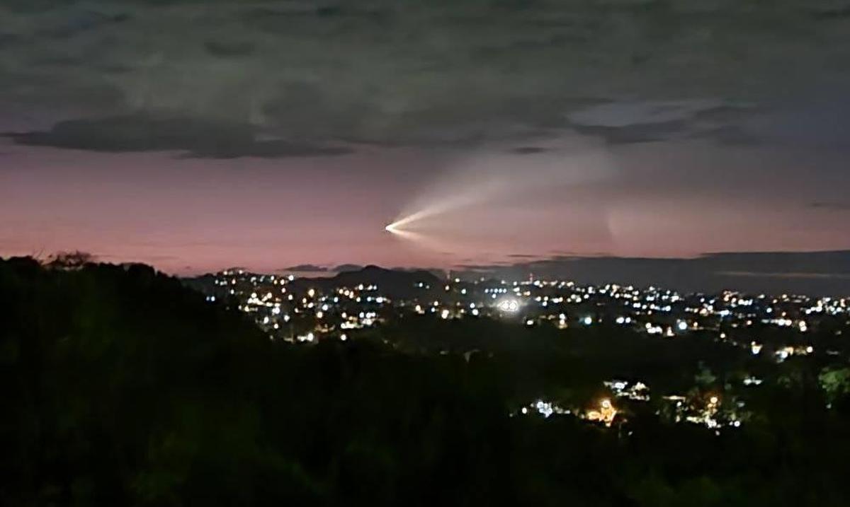 Cohete de SpaceX è visto da Porto Rico