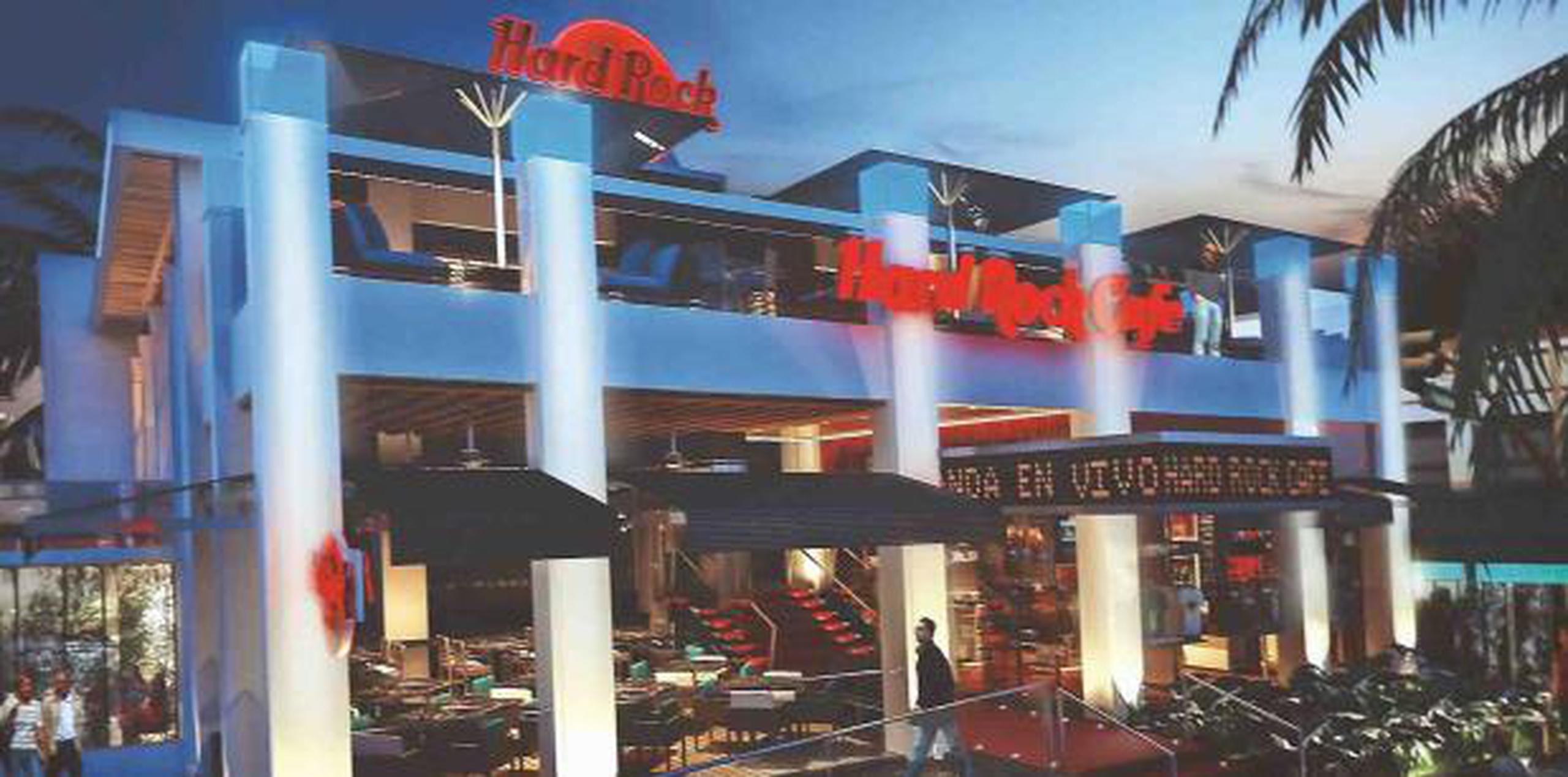 Así lucirán las nuevas instalaciones de Hard Rock Café serán frente al Hotel Marriott en el Condado.  (Archivo)