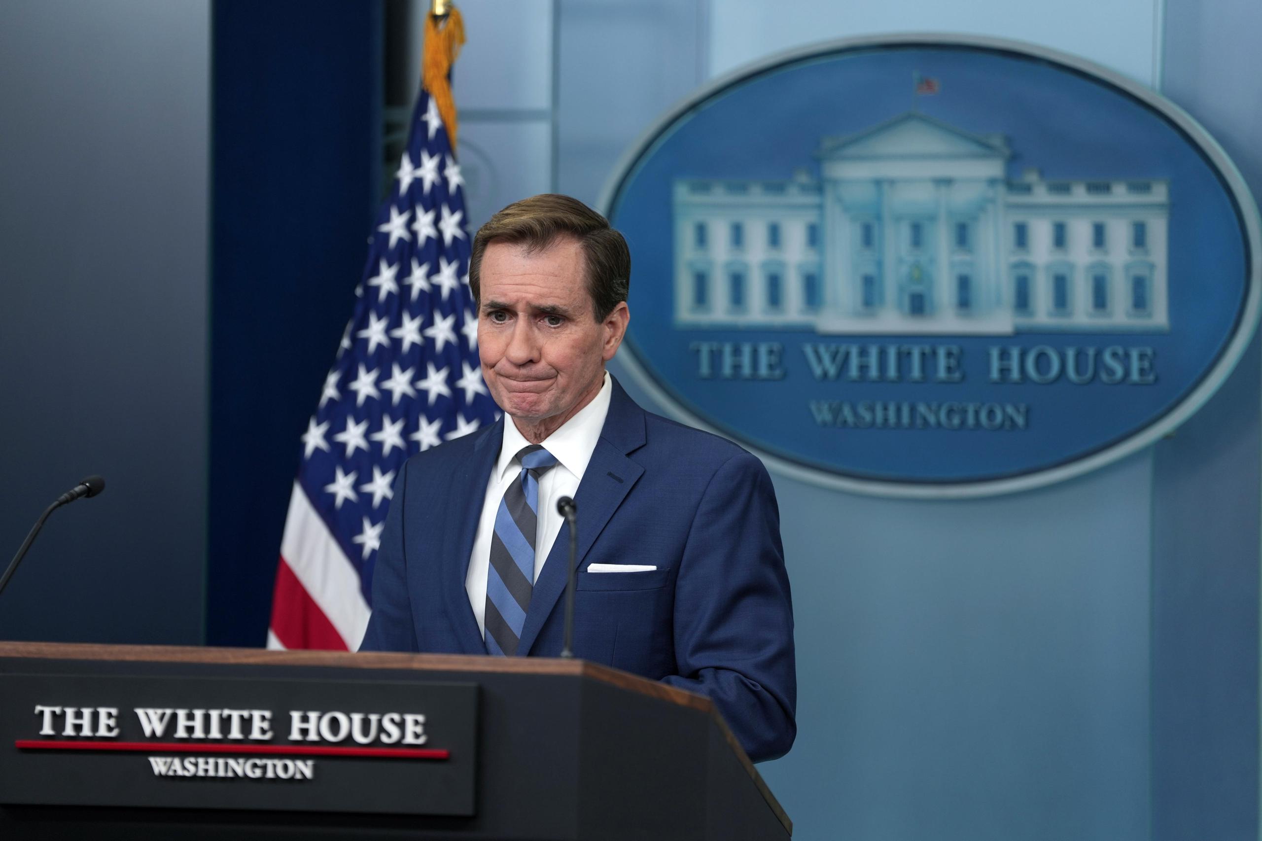 El portavoz del Consejo de Seguridad de la Casa Blanca, John Kirby, pidió perdón por haber asegurado falsamente el pasado viernes que Washington había informado al Gobierno iraquí que iba a bombardear la zona.