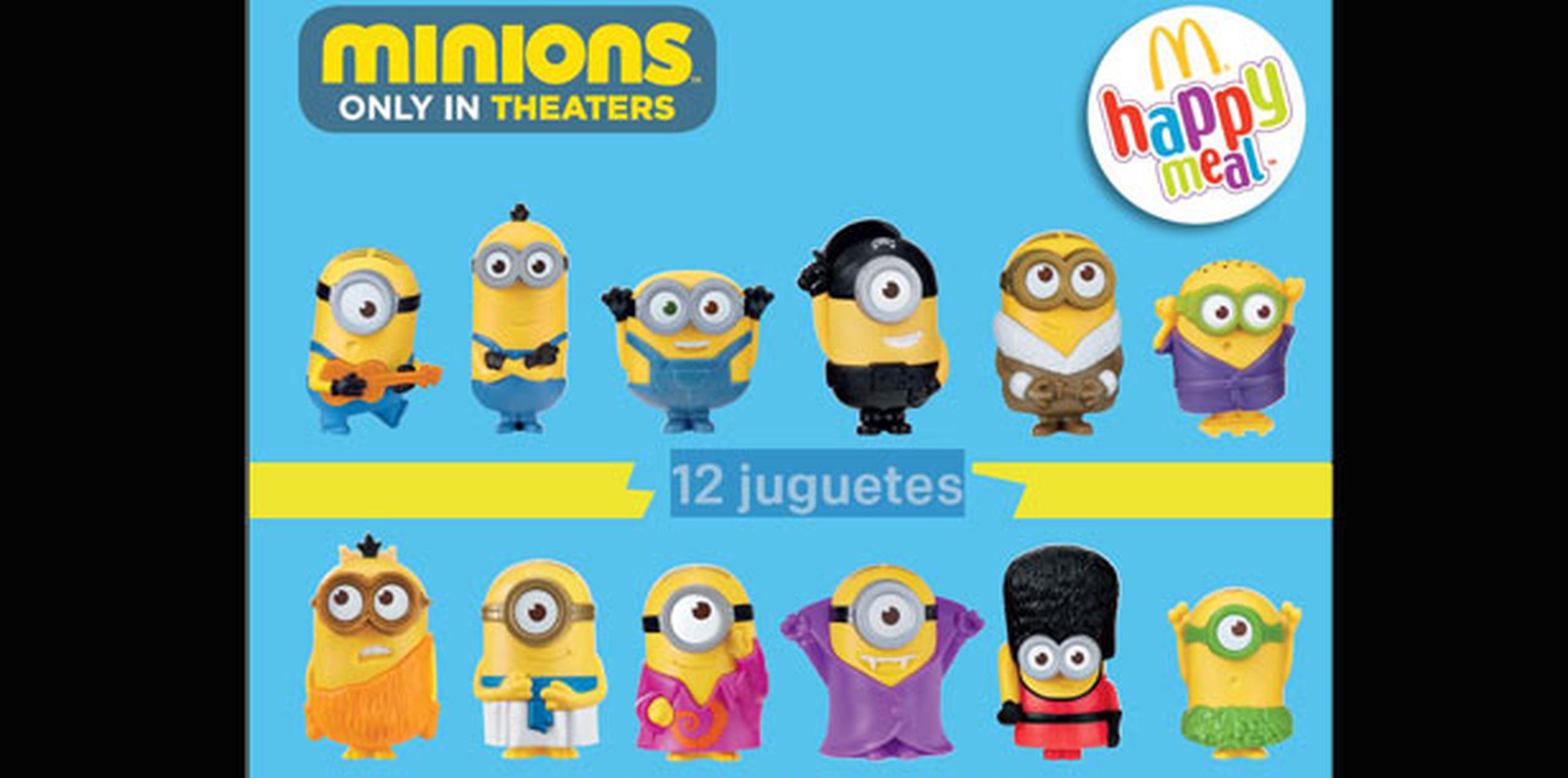 Juguetes de mcdonald's sales de los minions