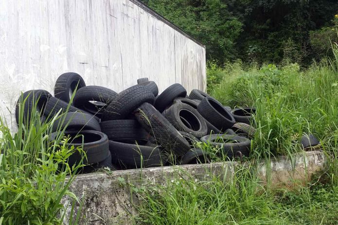 El representante Urayoán Hernández Alvarado sentenció que de no recogerse los neumáticos descartados en los próximos días, podrían surgir vertederos clandestinos. (Suministrada)