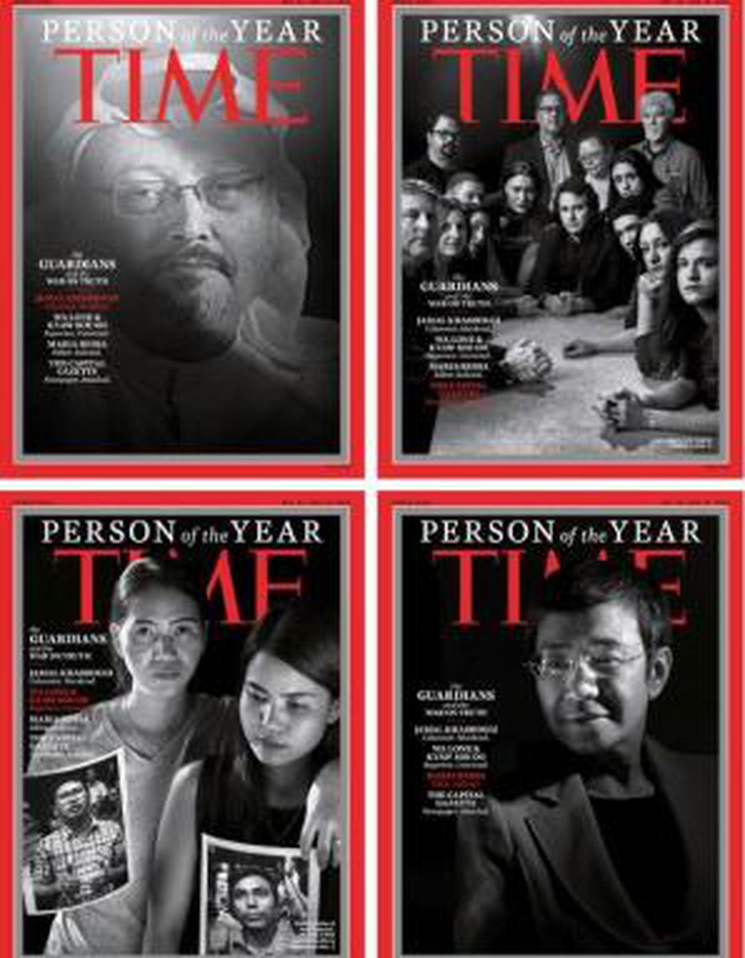 Portadas de la revista "Time" sobre la Persona del Año. (Twitter / @TIME)