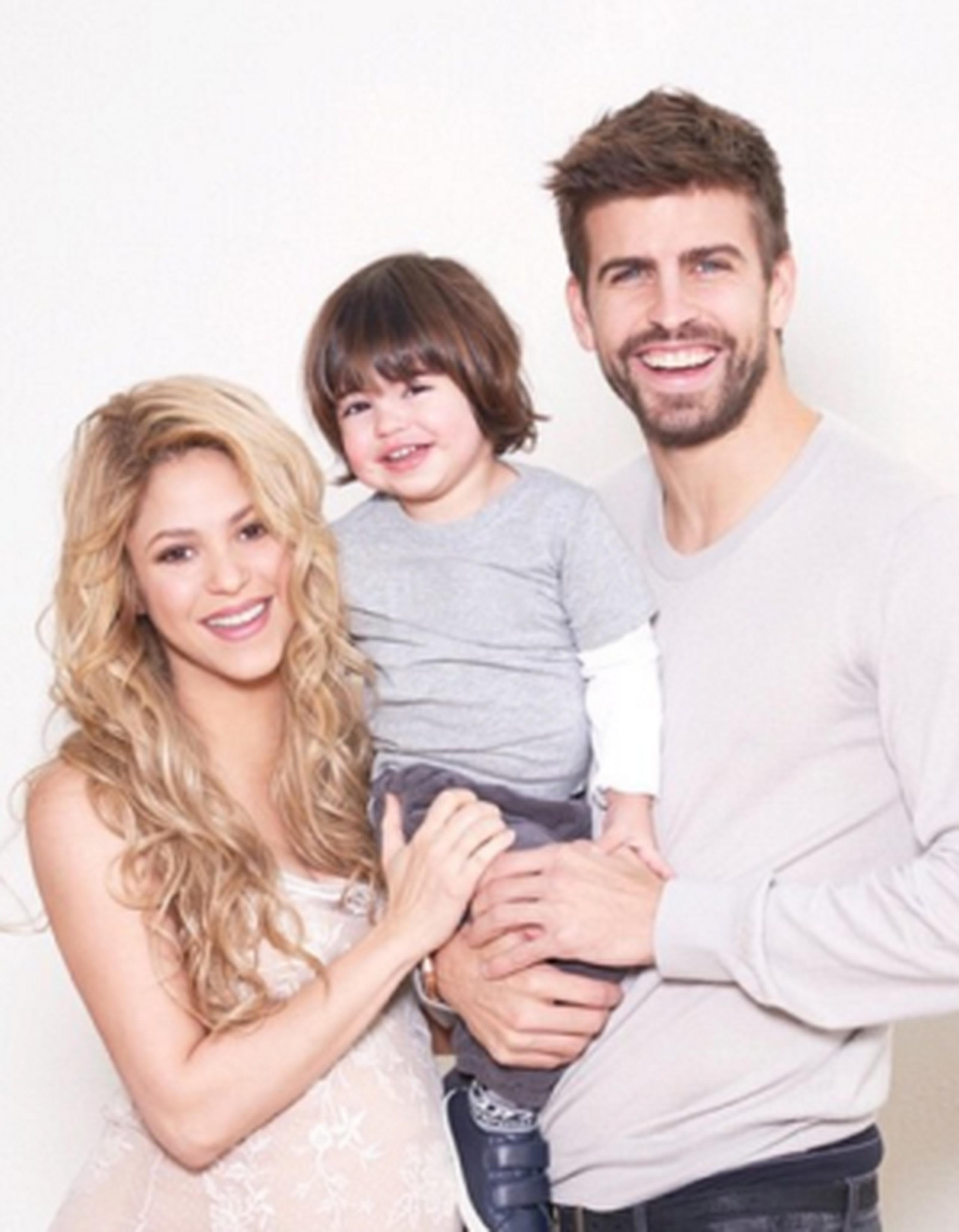 Shakira, Milan y Piqué. (Instagram)