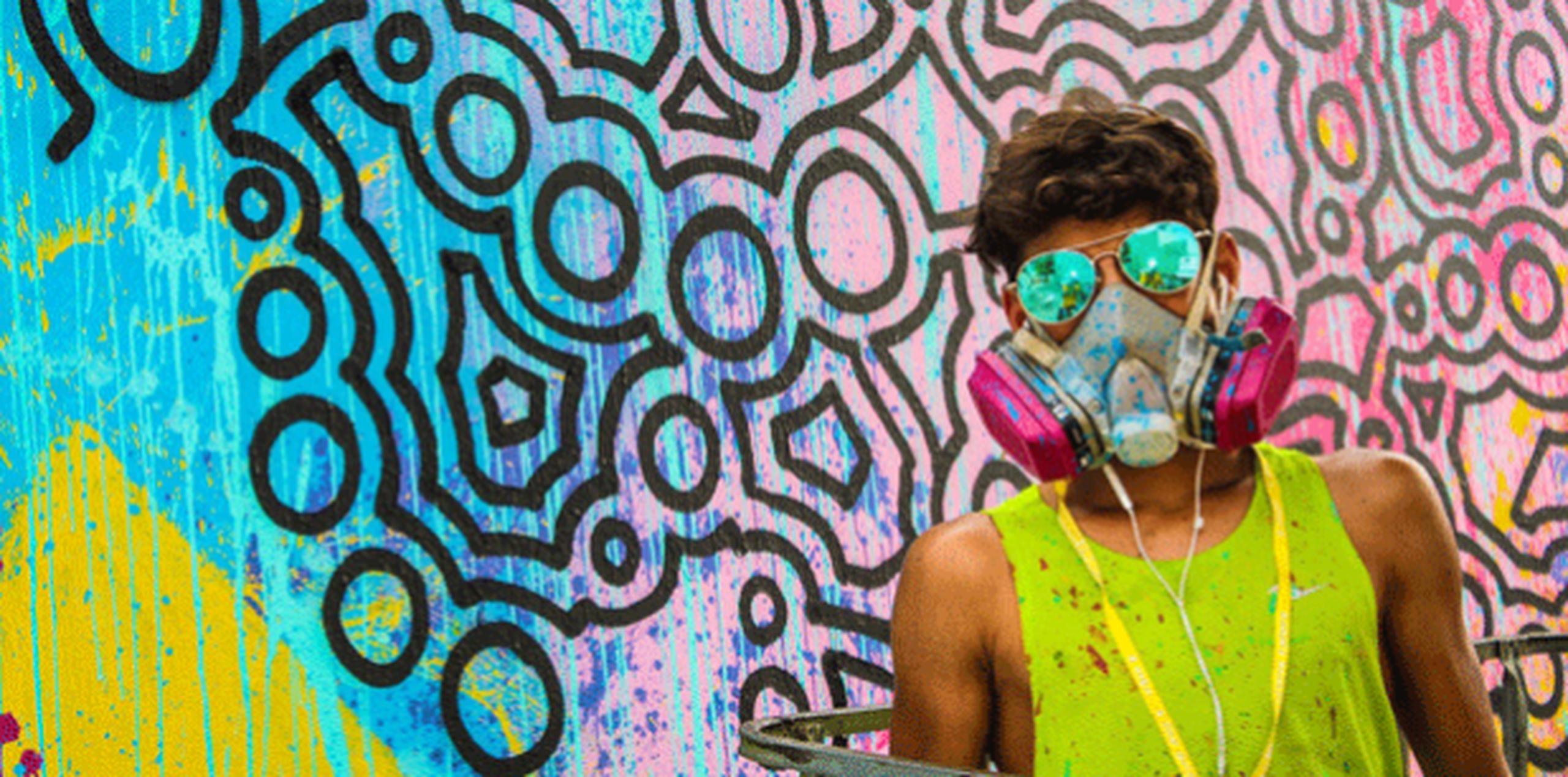 El artista ha participado de los colectivos de arte urbano como Santurce es Ley, Culebra es Ley y Yacromatic.  (SUMINISTRADAS)
