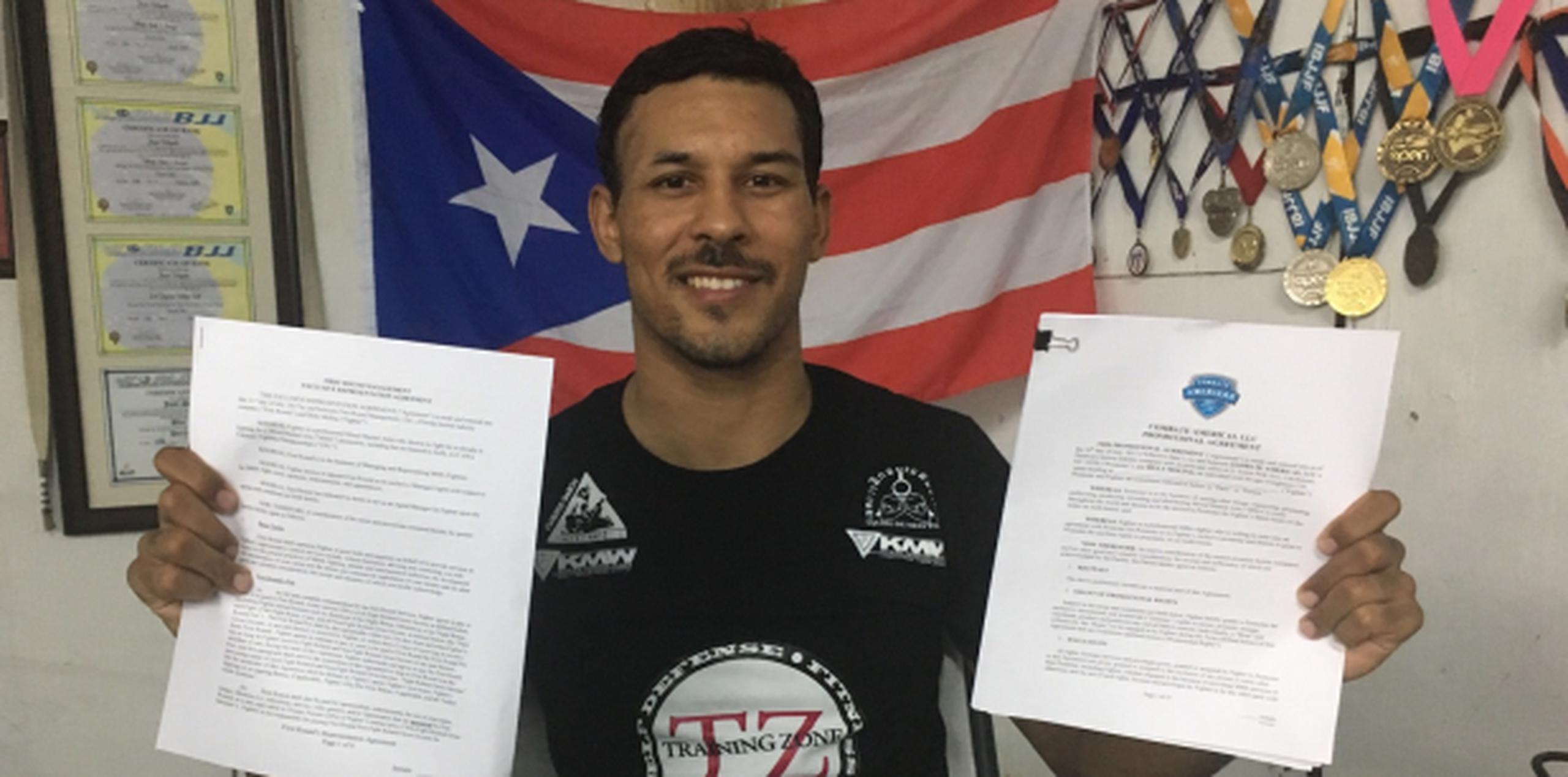 El boricua Billy Molina pactó un contrato de cuatro peleas con Combate Américas por los próximos cuatro meses. (Suministrada)