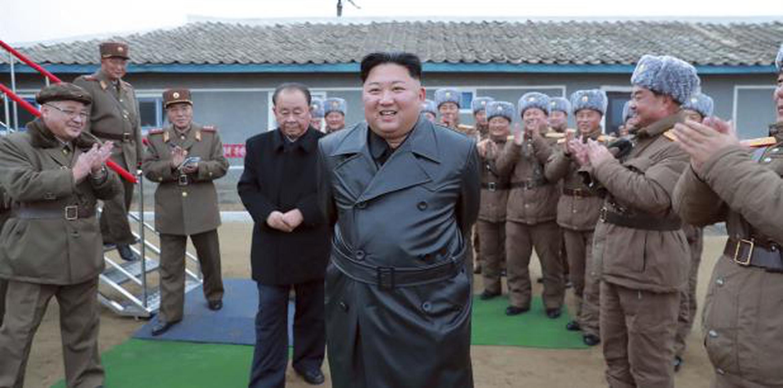 Kim Jong-un, líder de Corea del Norte. (Korean Central News Agency / Korea News Service vía AP)