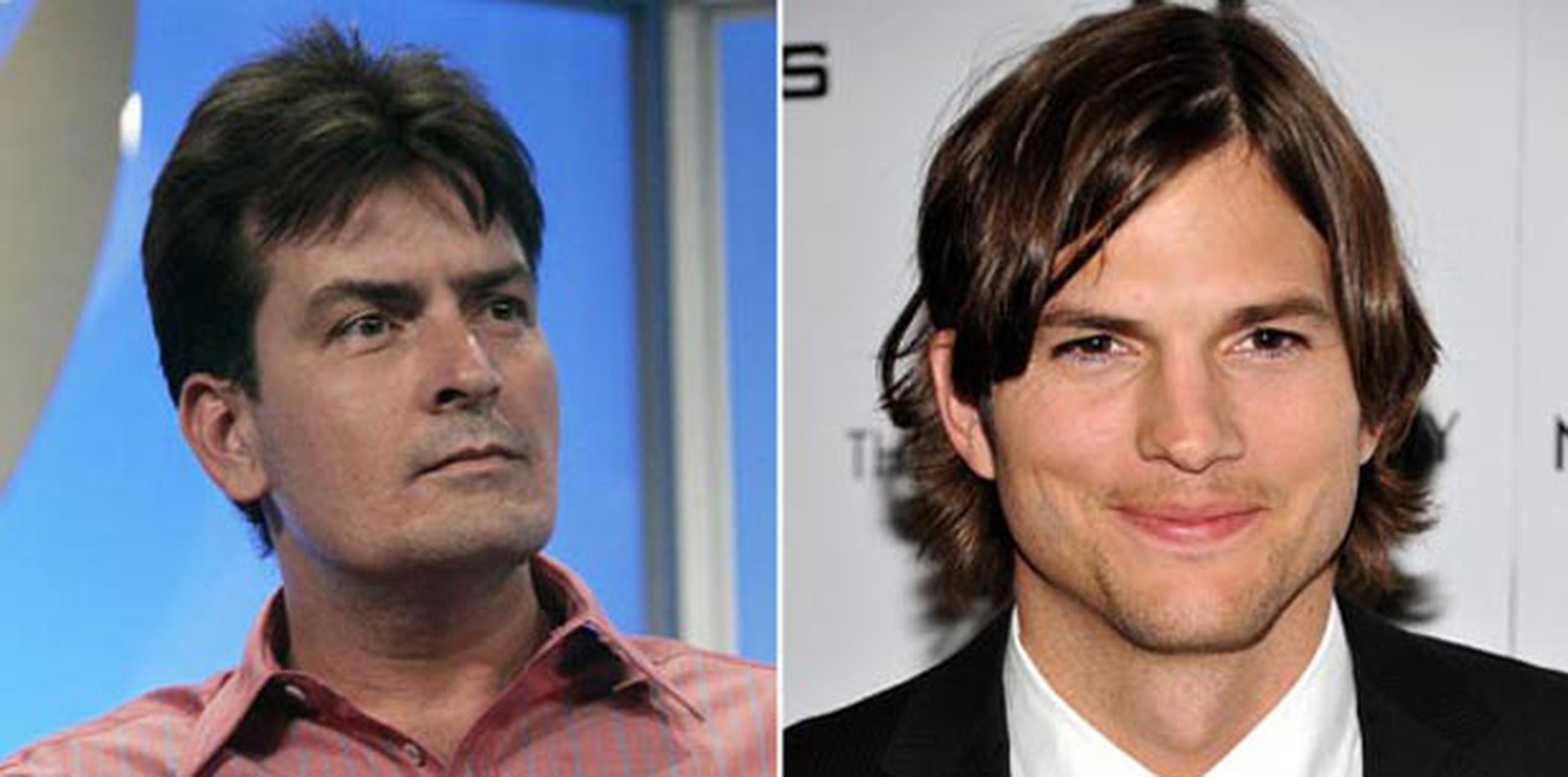 Charlie Sheen fue despedido de “Two and a Half Men” hace tres años, lo que le brindó a Ashton Kutcher la oportunidad de participar en el programa televisivo.  (Archivo)