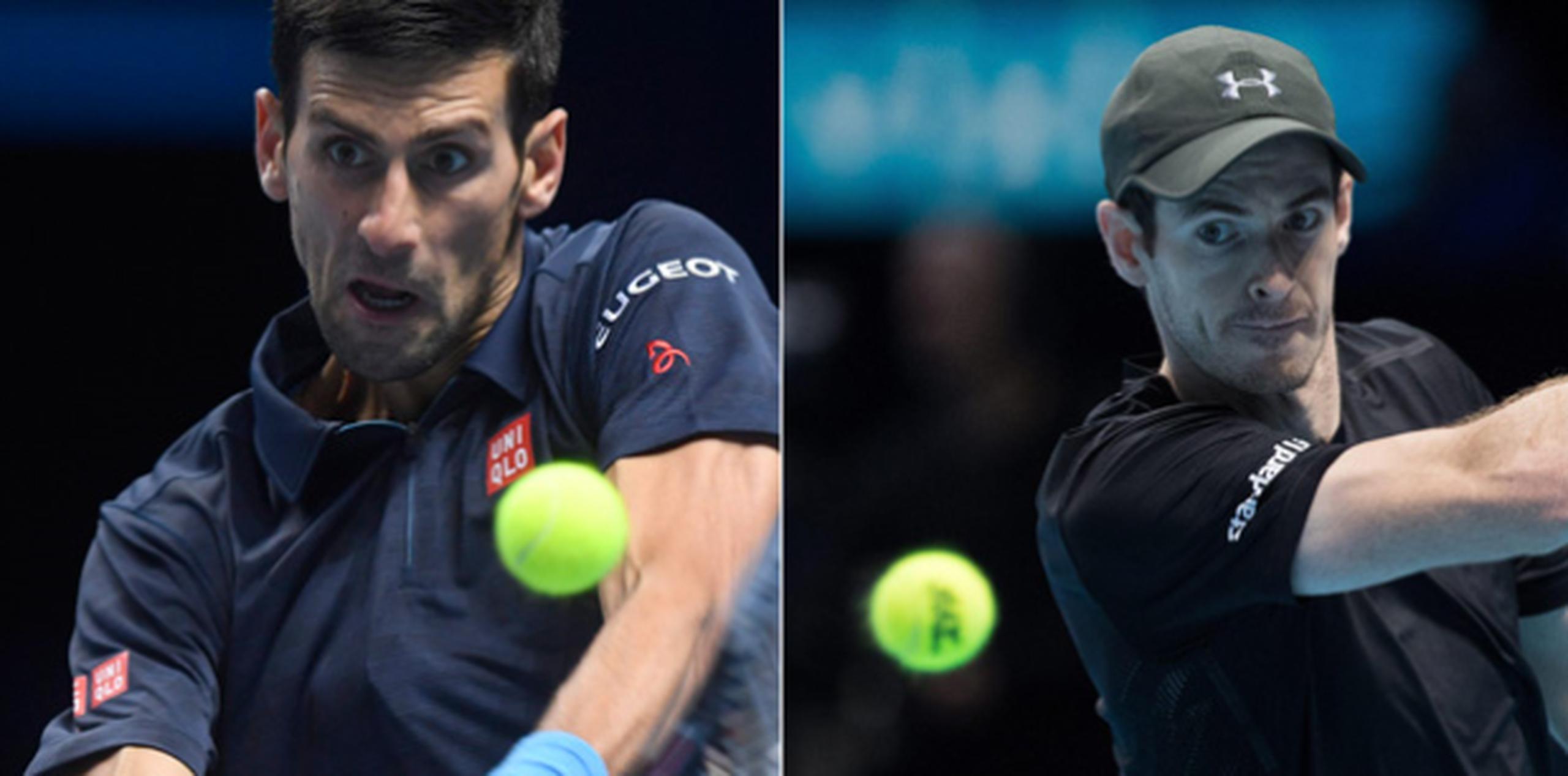 Novak Djokovic y Andy Murray. (Prensa Asociada)