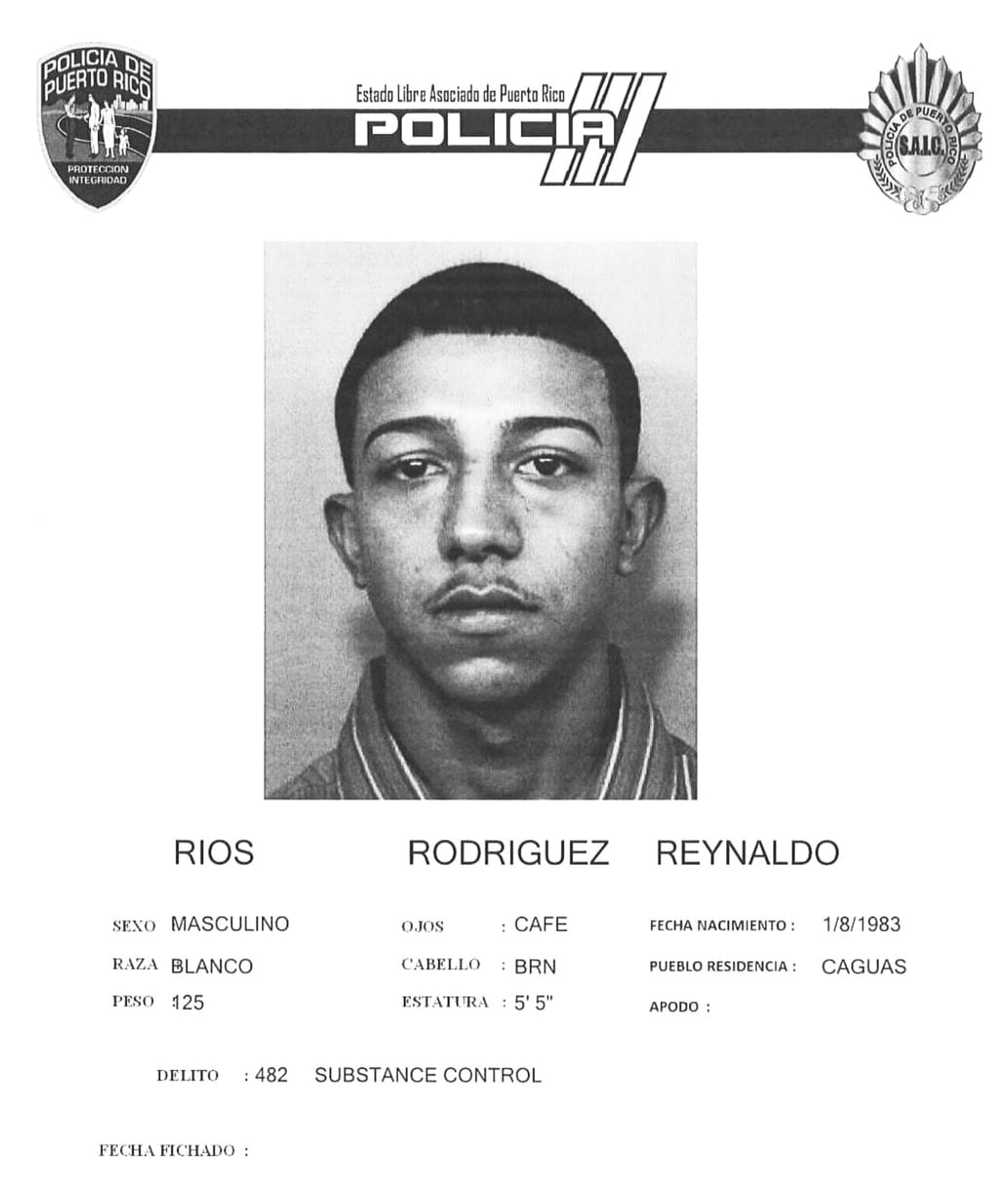 Reynaldo Ríos Rodríguez fue asesinado frente a un negocio en Caguas, por motivos que se investigan.