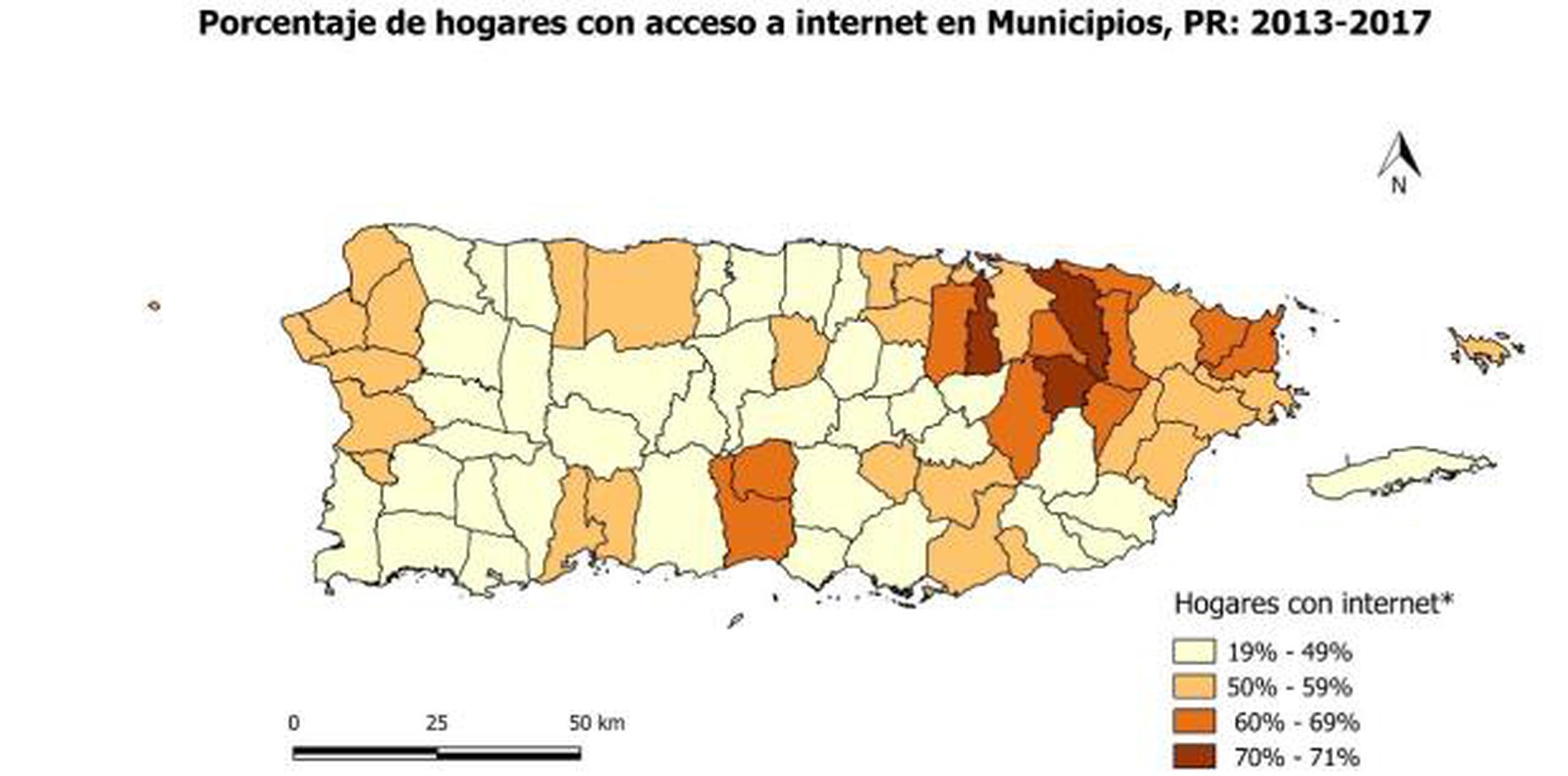 En cuanto a hogares con algún dispositivo de computadora u ordenador, el informe indica que alrededor del 62 por ciento de los hogares en Puerto Rico contaban con alguno de ellos. (Suministrada)