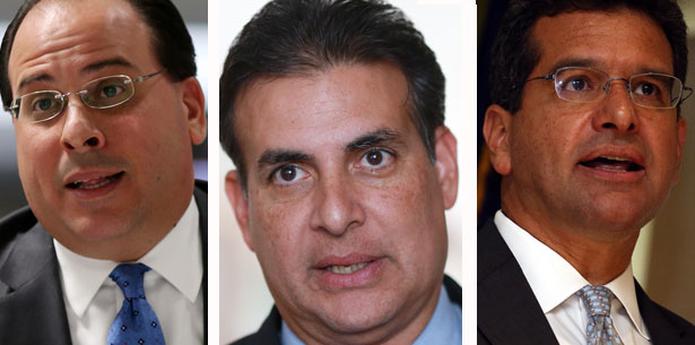 Jaime Perelló, Eduardo Bhatia y Pedro Pierluisi están de acuerdo con que Puerto Rico sea cobijado por el Capítulo 9 de la Ley de Quiebras federal. (Archivo)

