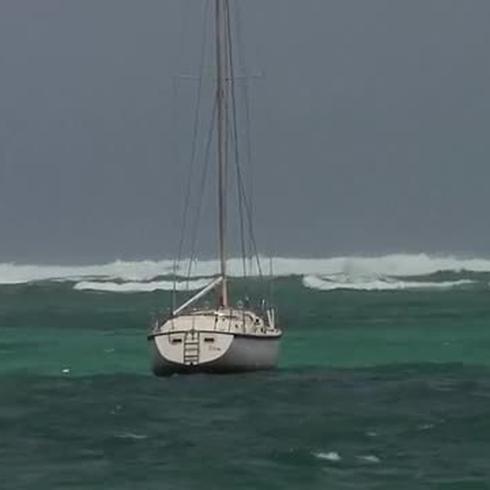 El huracán Irma llega a la isla de Barbuda