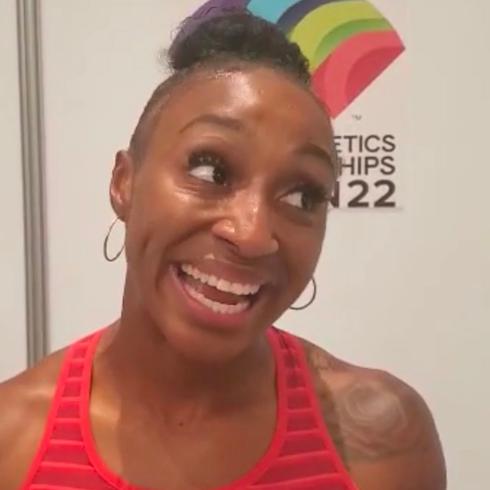 "Superemocionada" Jasmine Camacho-Quinn tras ganar bronce en el Mundial
