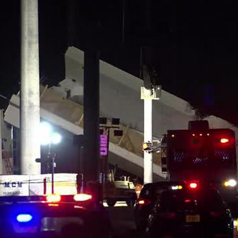 Seis personas muertas tras colapso de puente en Florida