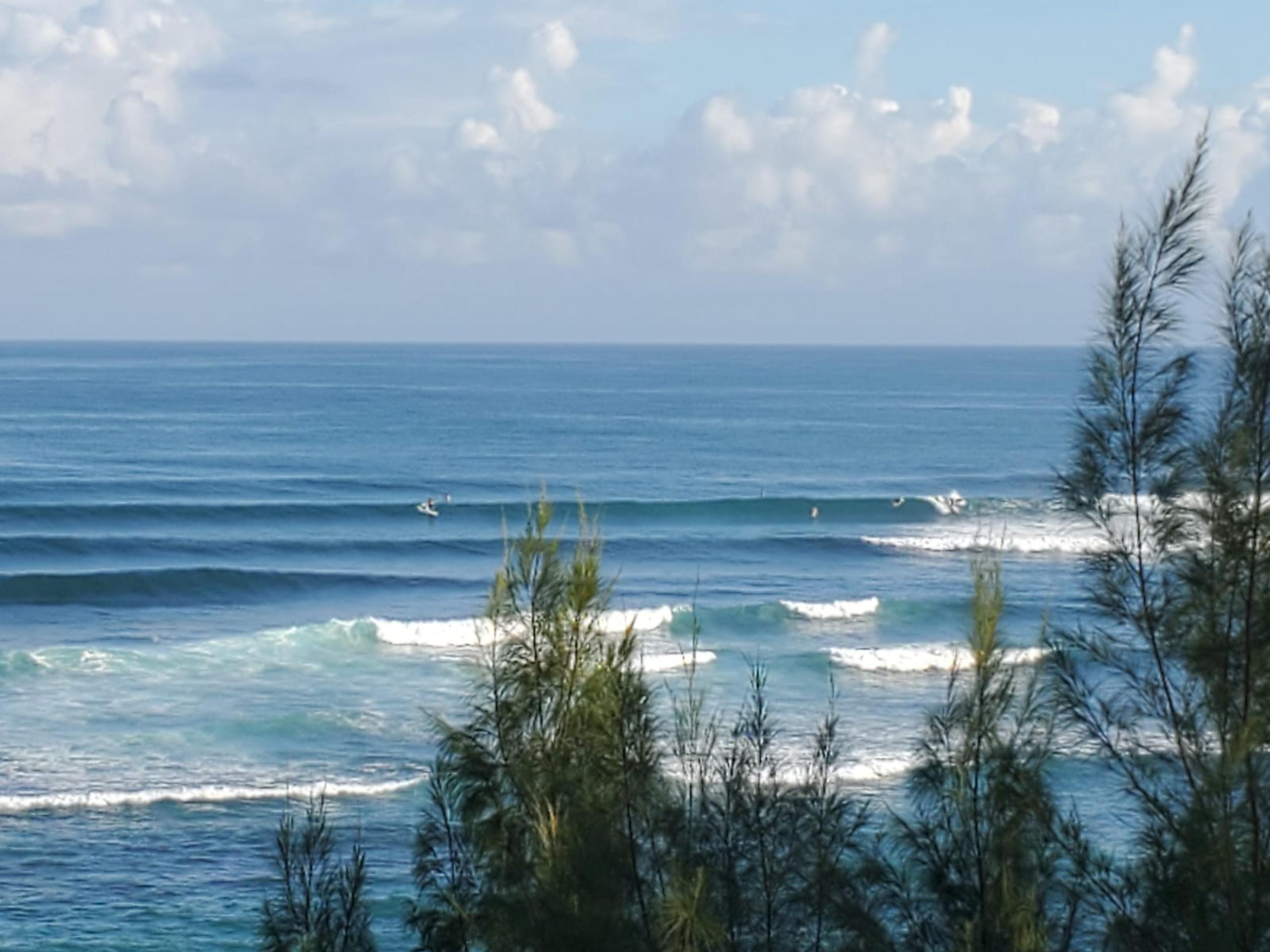 Este set de olas en La Ocho en Puerto de Tierra fue la que sirvió de cancha para el Mundial de Paddle por las pasadas dos semanas.