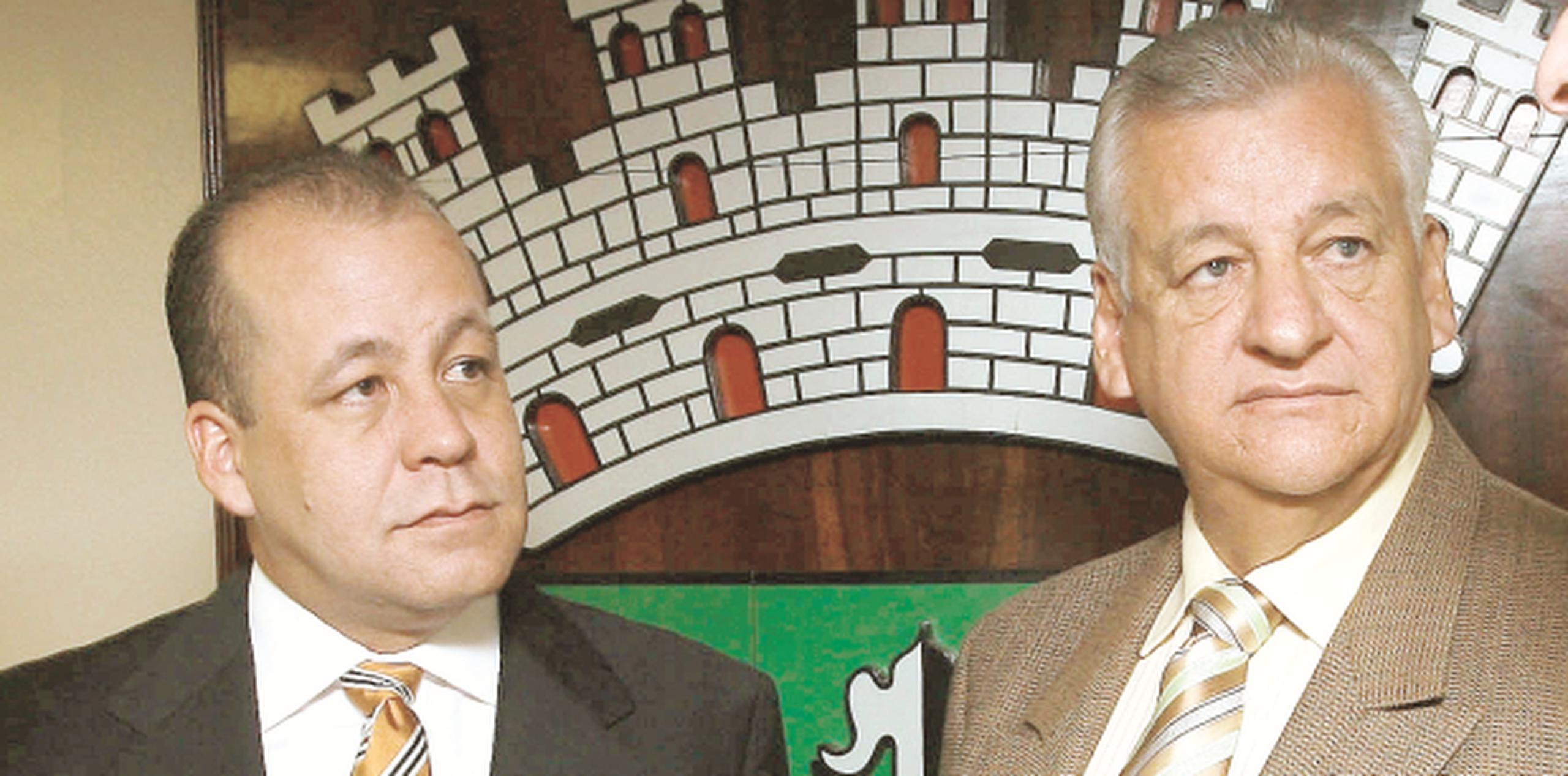 Héctor O’Neill Rosa y su padre, el alcalde de Guaynabo Héctor O’Neill García (Archivo)