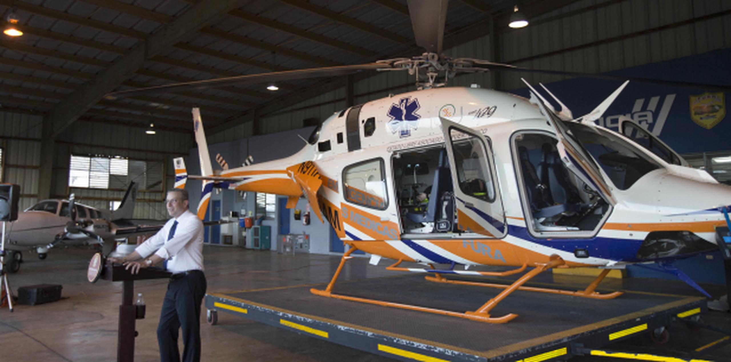 El helicóptero de Salud fue adquirido durante la pasada administración. (Archivo)