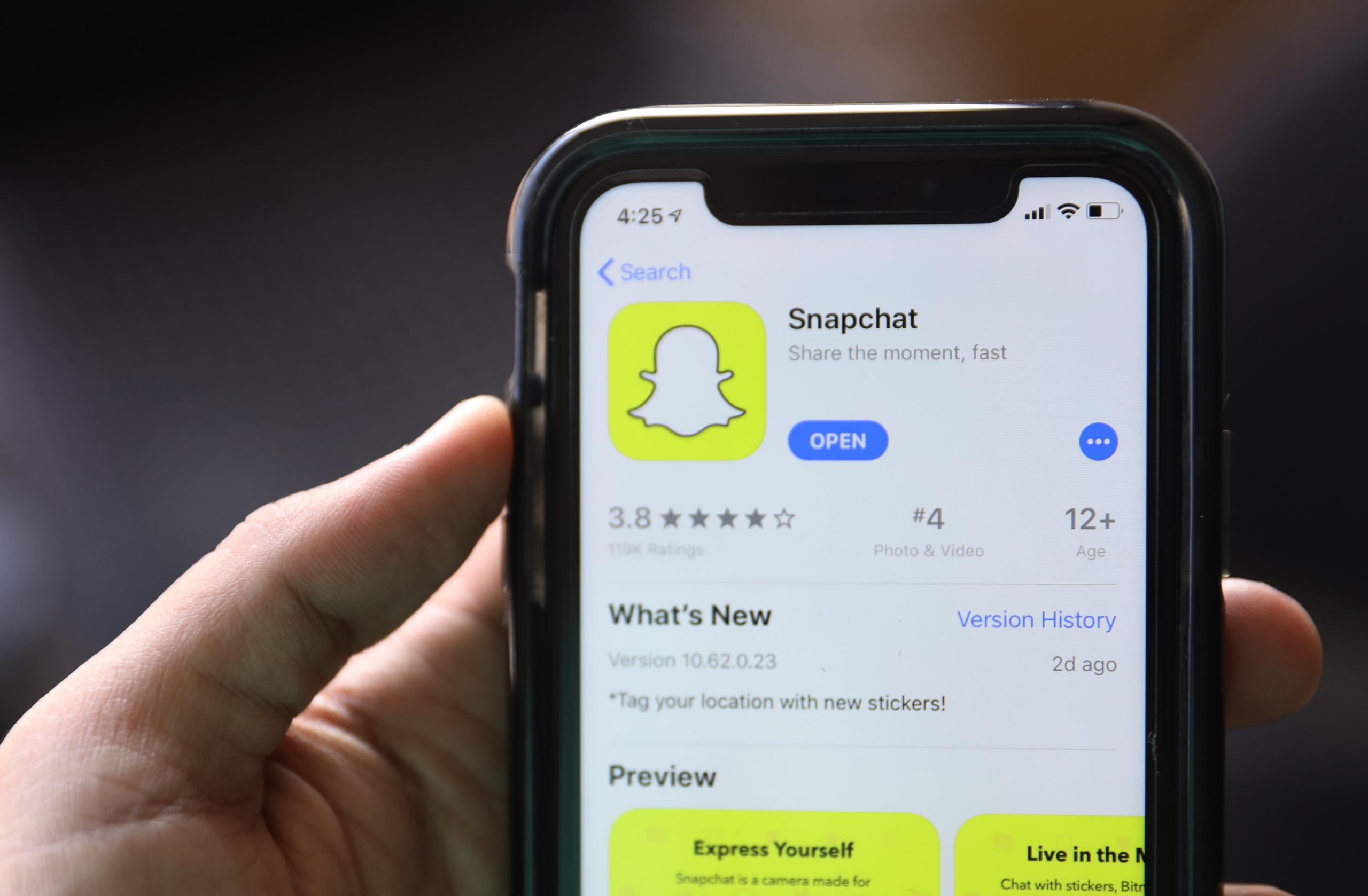 Snapchat en AppStore