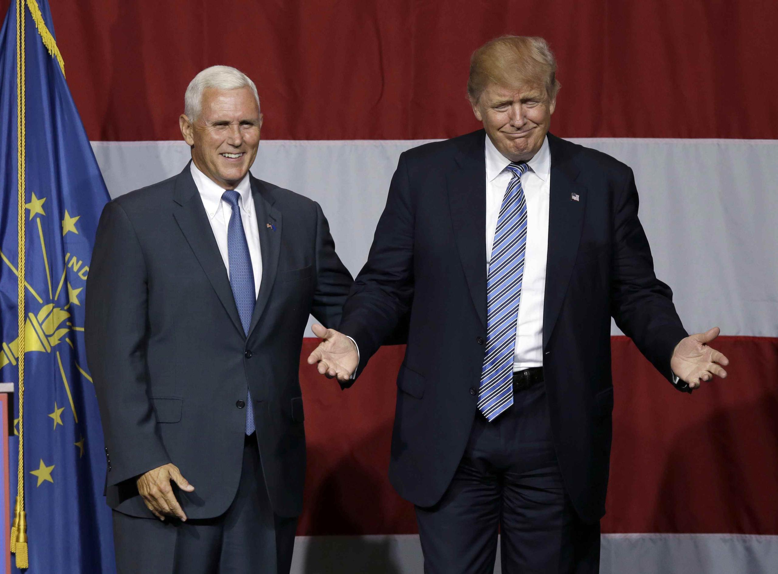 Donald Trump escogió como candidato a vicepresidente al gobernador de Indiana, Mike Pence.
