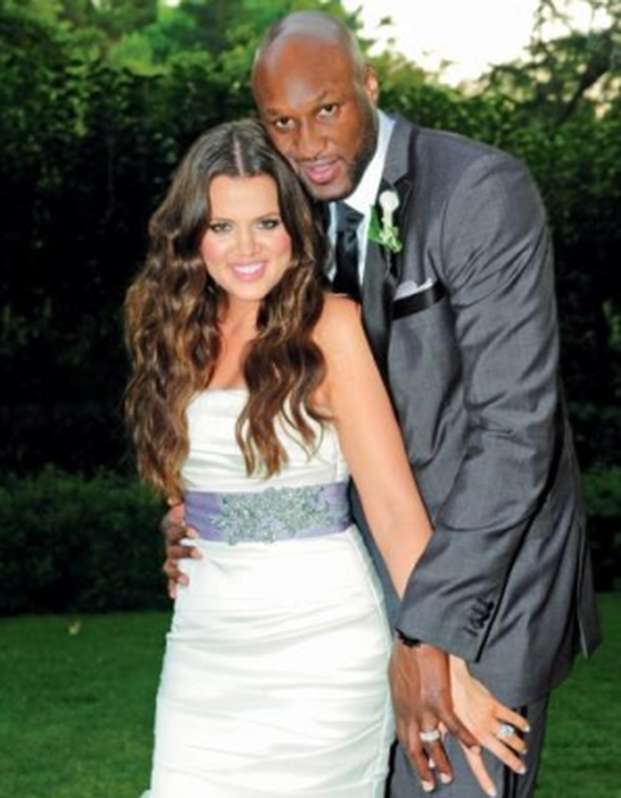 Lamar Odom y Khloé Kardashian contrajeron nupcias en septiembre de 2009, pero llevaban separados cerca de un año. (Archivo)