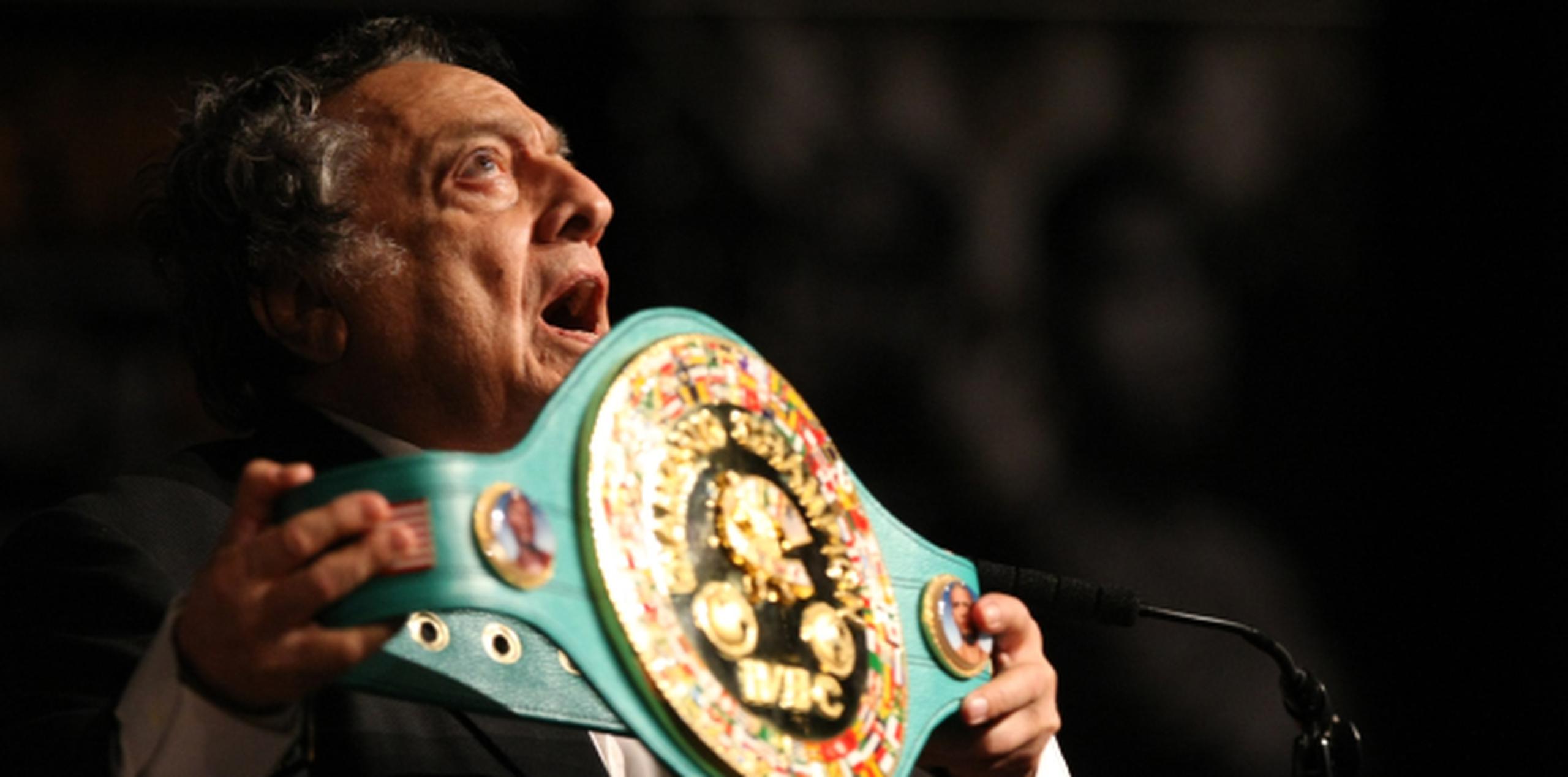 José Sulaimán Chagnón fue presidente del Consejo Mundial de Boxeo durante casi cuatro décadas. (Archivo)