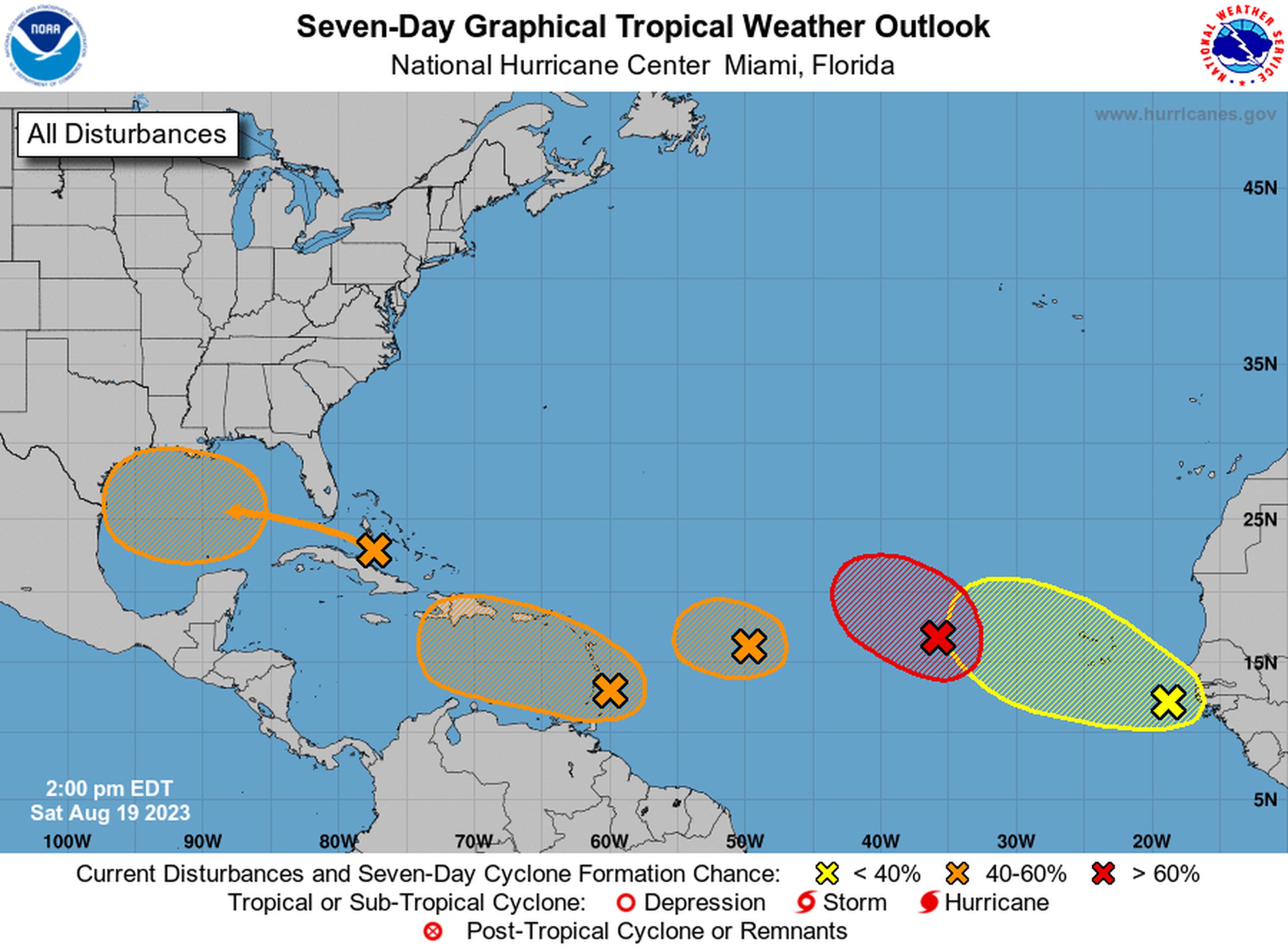 Aunque no alcance a ser una tormenta tropical, el sistema dejará sobre Puerto Rico fuertes aguaceros, tronadas y posibles inundaciones entre el lunes al miércoles.