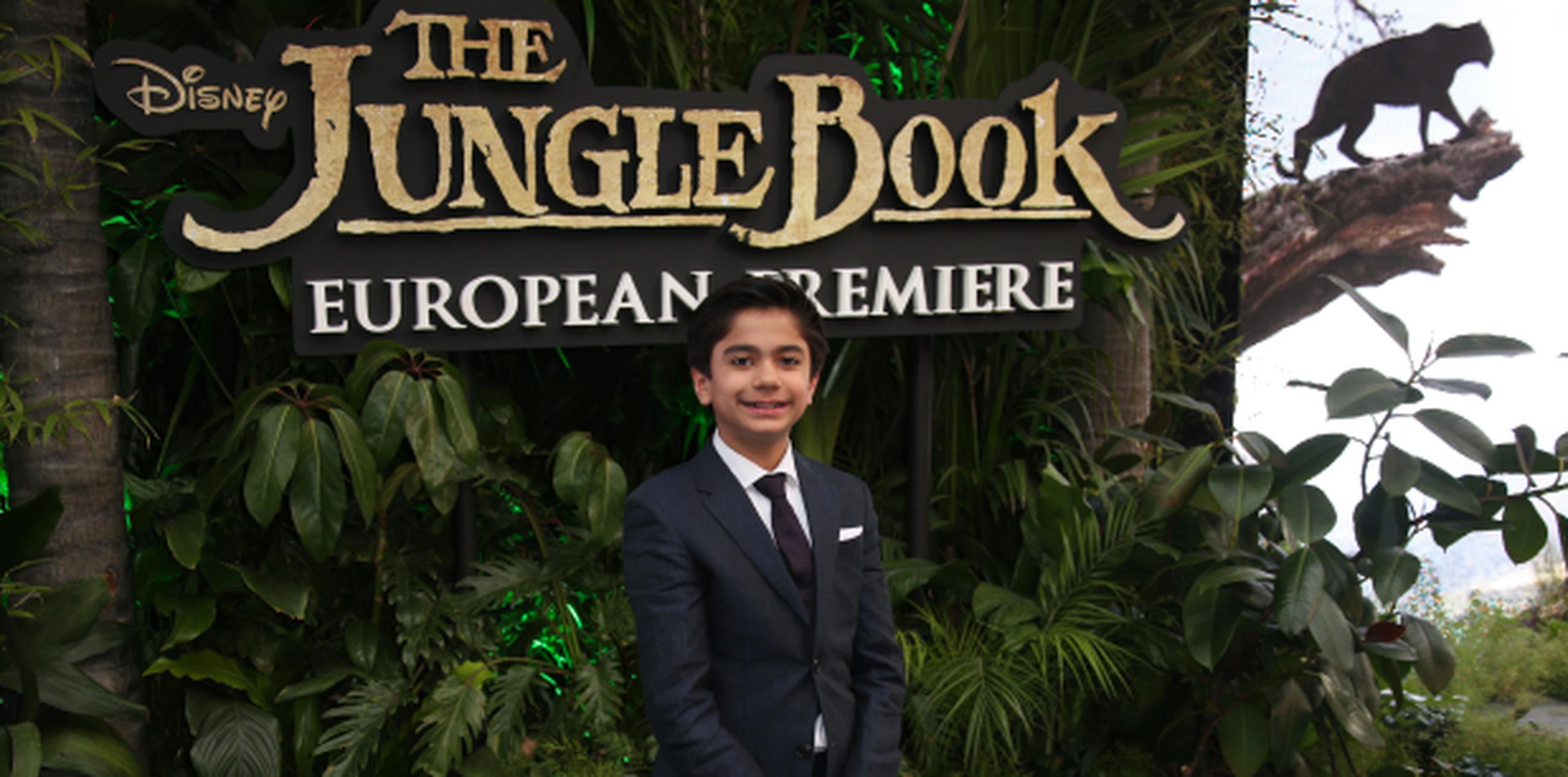 El joven Neel Sethi interpreta a Mowgli, el protagonista humano de la cinta. (AP)