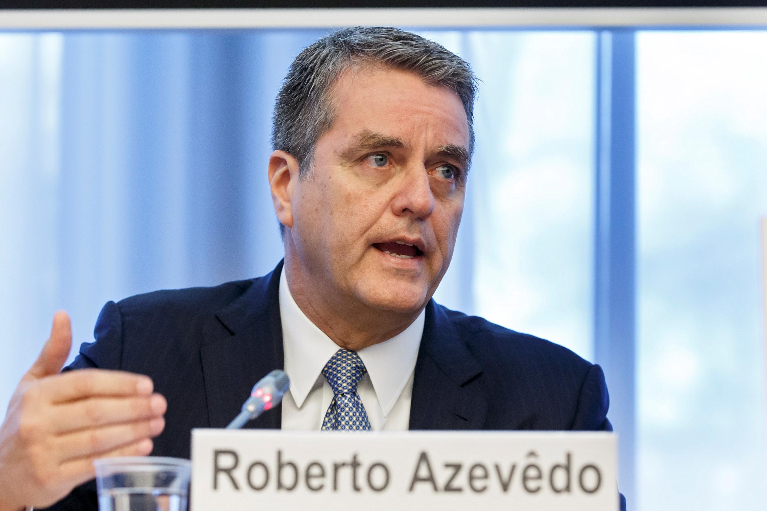 Roberto Azevedo es el director general de la Organización Mundial del Comercio.