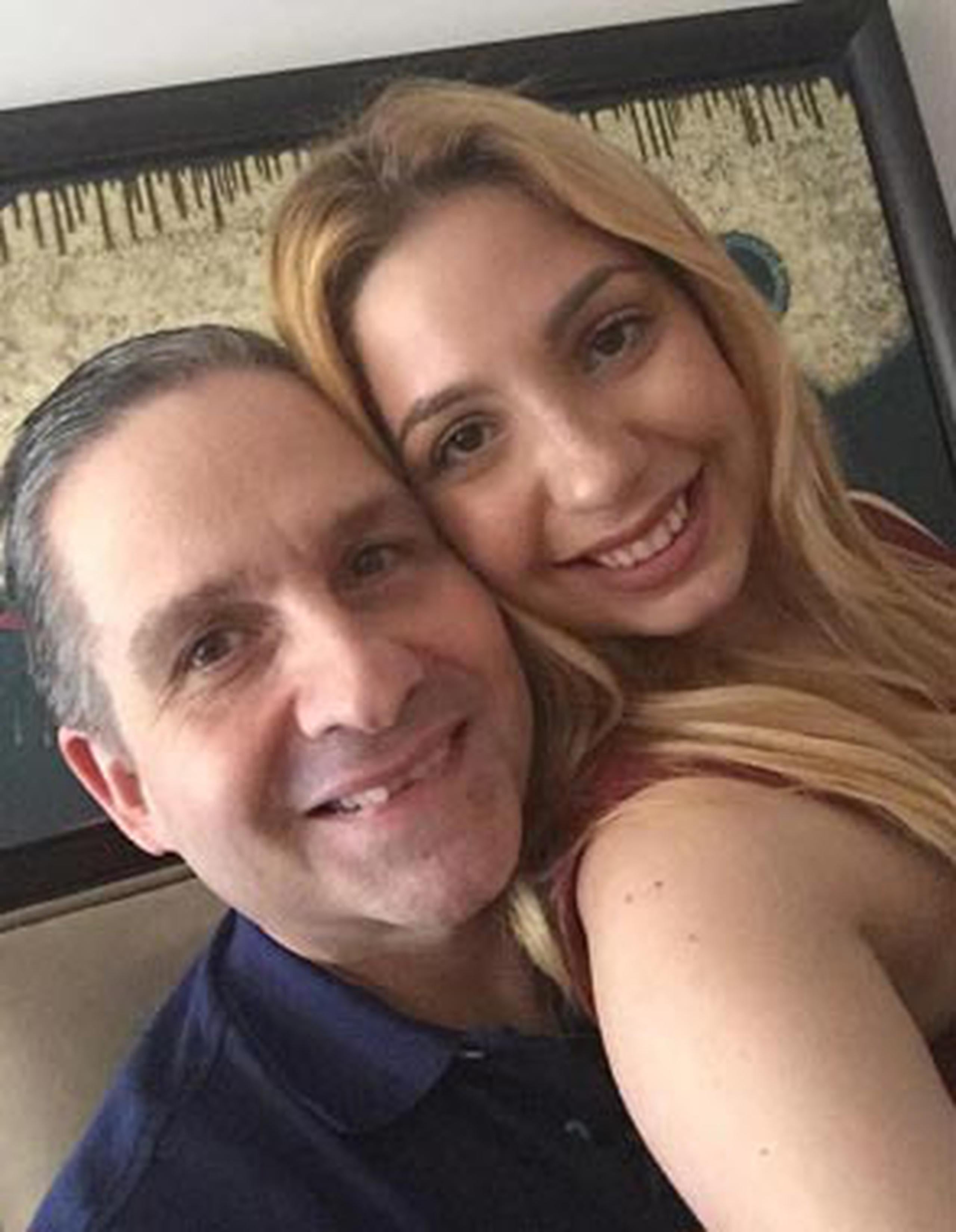 Andrea compartió en sus redes sociales esta foto con su padre.