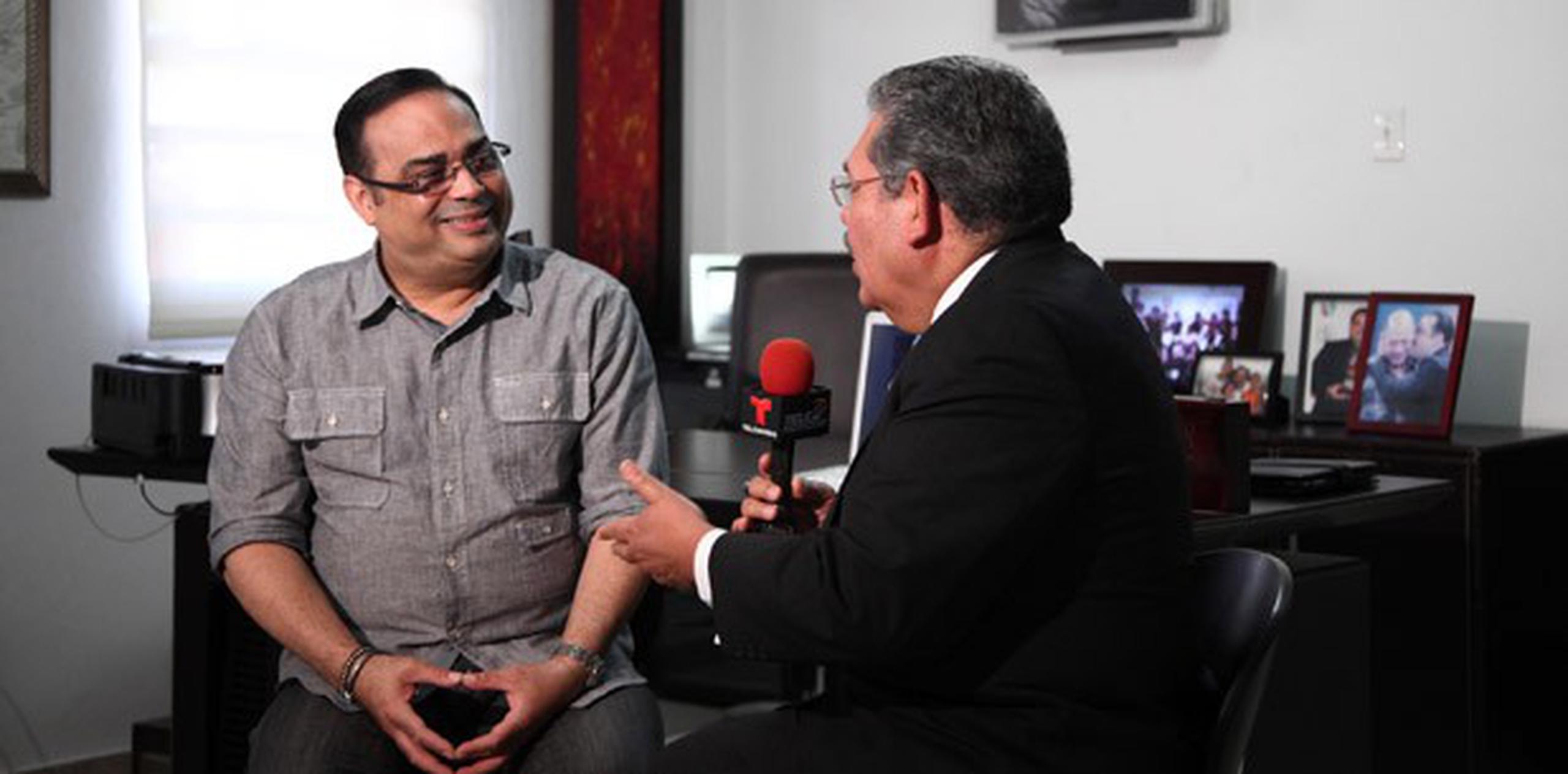 El salsero se reencuentra en una entrevista con su amigo, el periodista Jorge Rivera Nieves. (Suministrada  / Gerardo Bello)