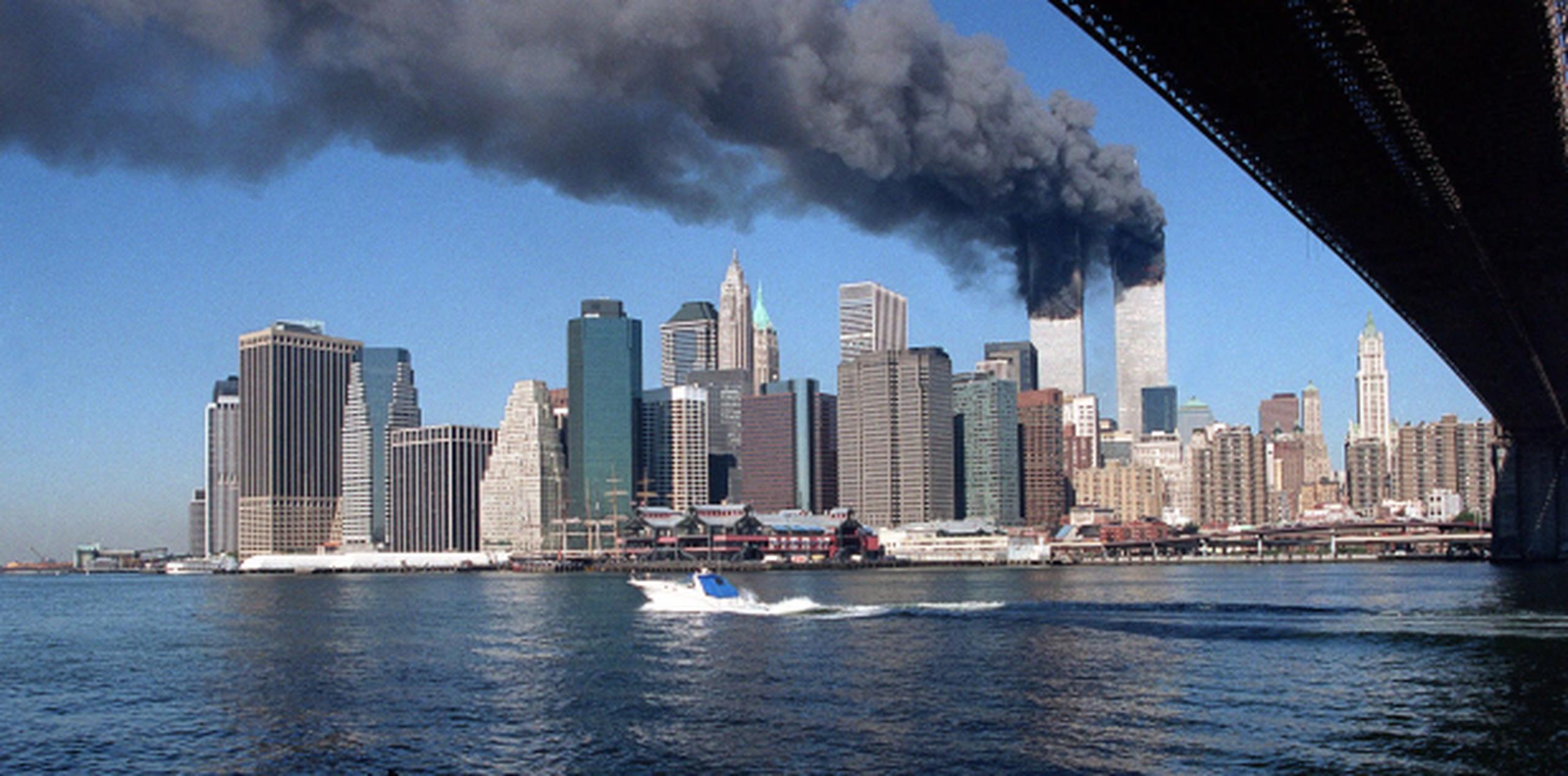 El ataque terrorista del 11 de septiembre de 2001 incluyó al World Trade Center en Nueva York. (Archivo)