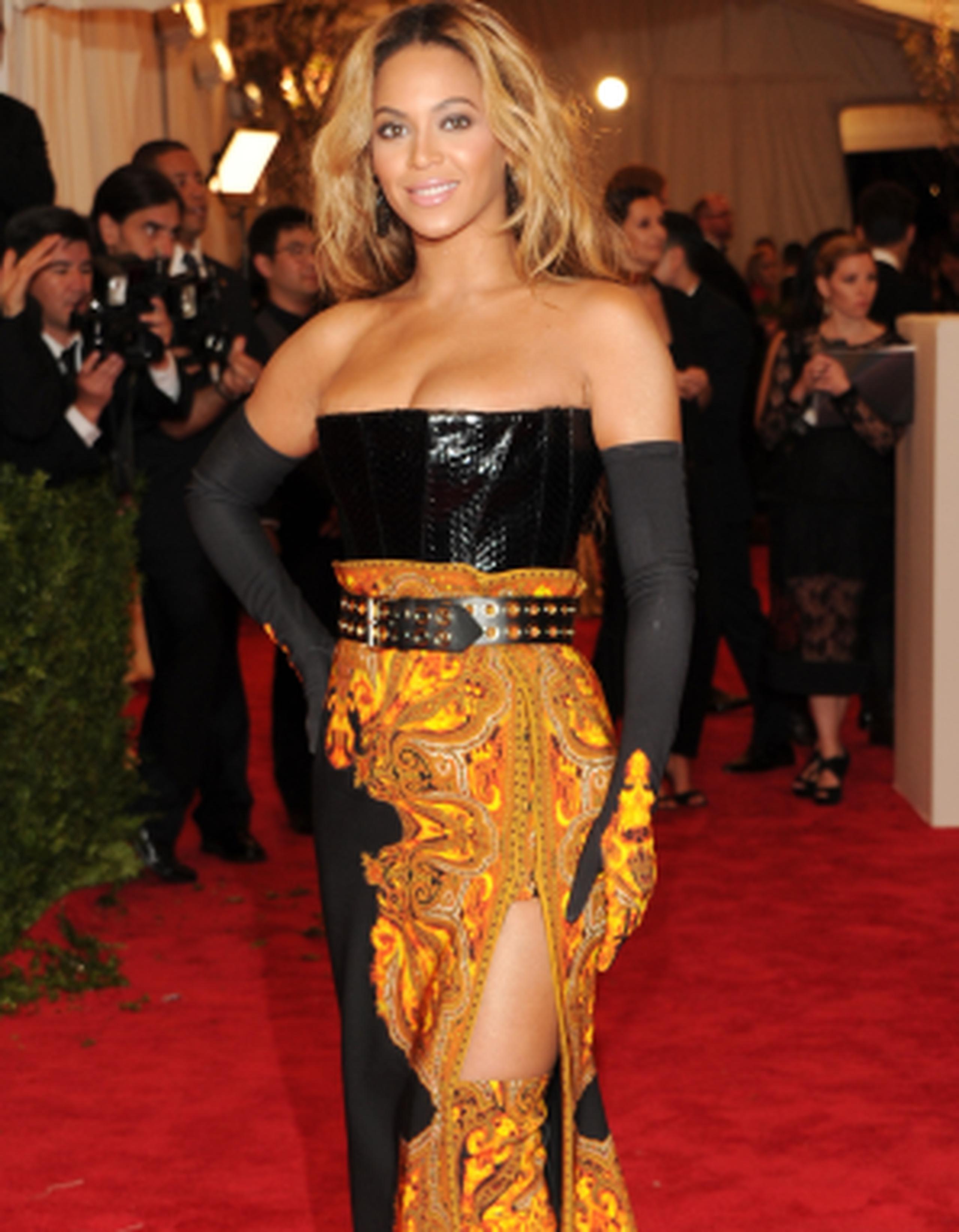 Beyonce durante una gala en el Museo Metropolitano celebrada la semana pasada. (Archivo)