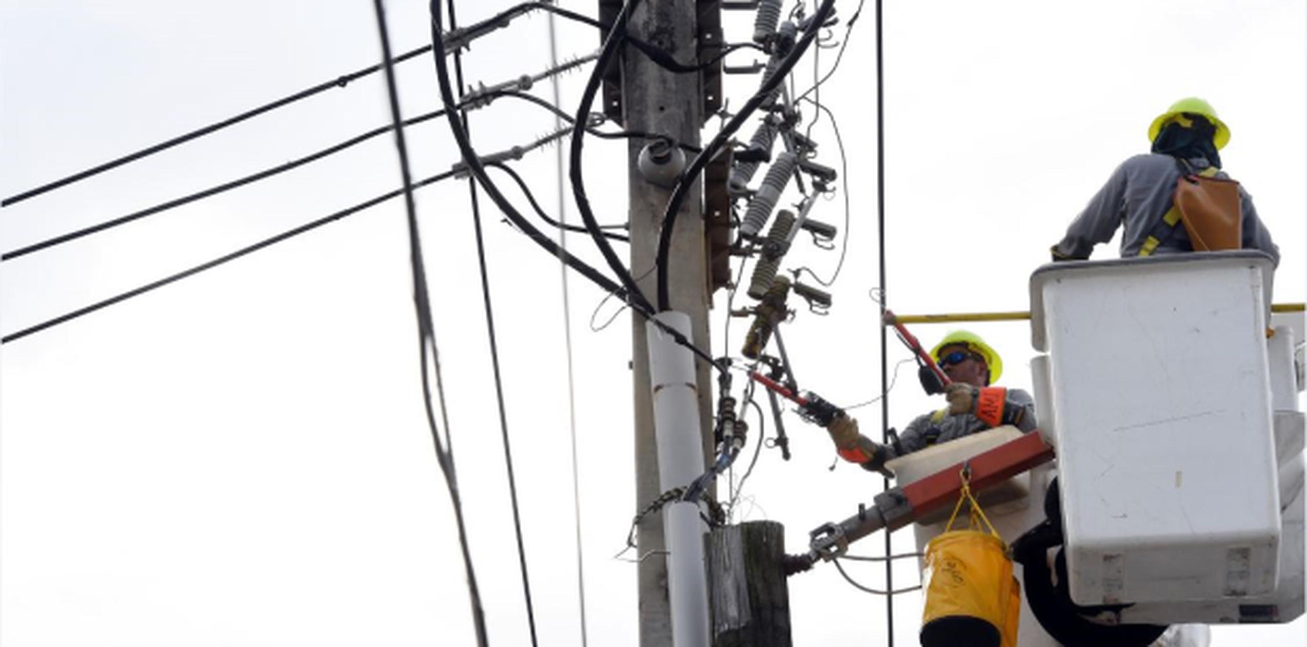 Unas 3,300 personas se encuentran trabajando en las labores de recuperación del sistema eléctrico. (Archivo)