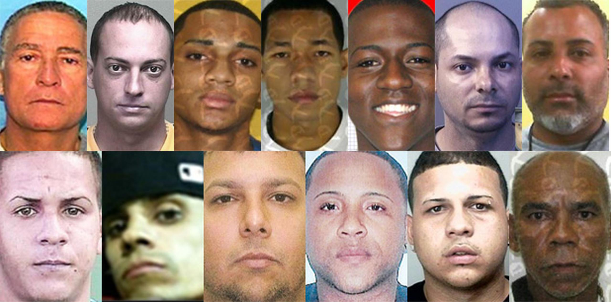 Si usted tiene información que pueda contribuir a la captura de algunos de estos fugitivos puede llamar anónimamente al 787-343-2020, o contactar por internet al www.3432020.com. (Archivo)
