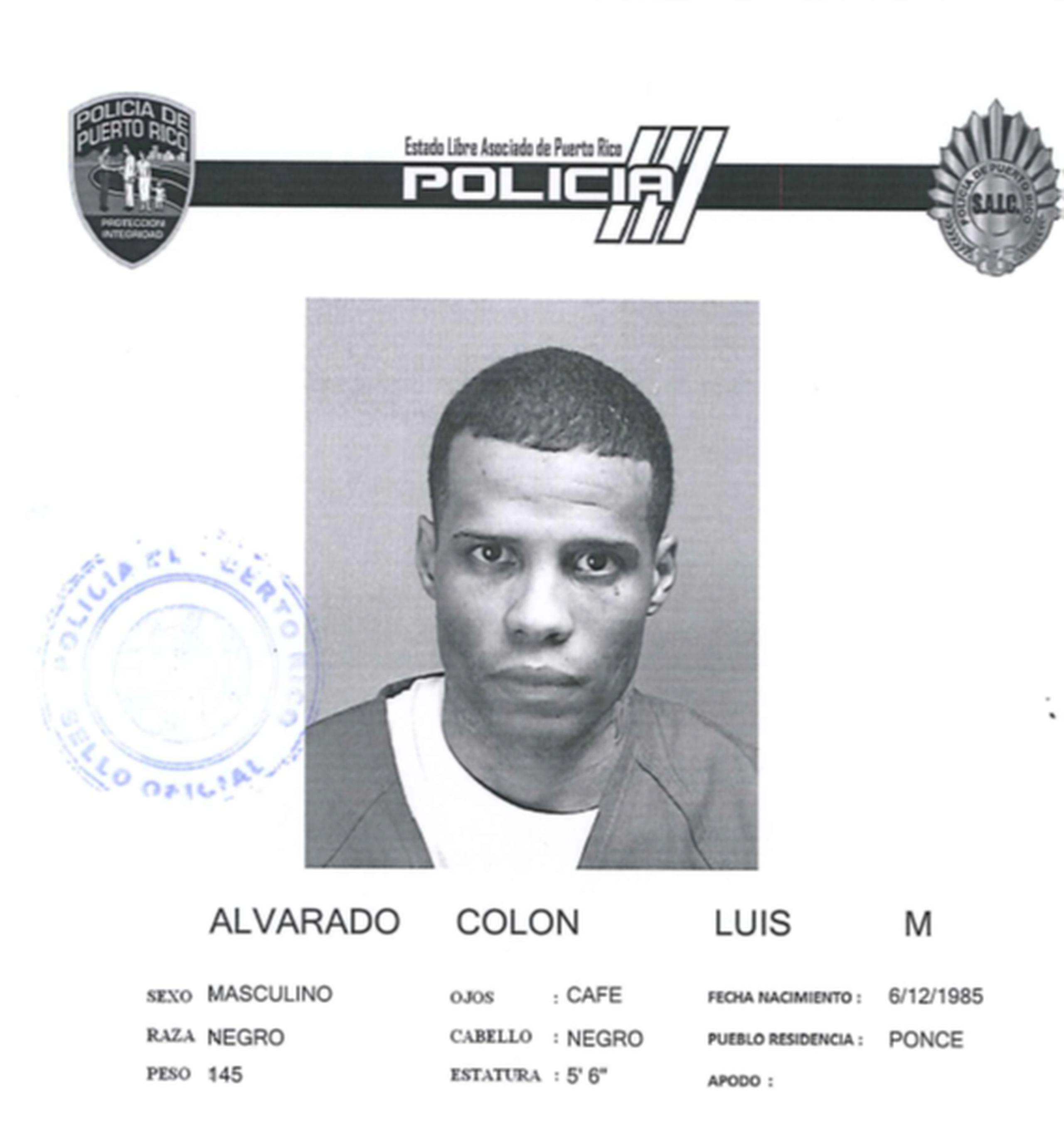 Luis M. Alvarado Colón está acusado por el robo de un par de tenis a otro recluso mientras se encontraban en una celda del Tribunal de Bayamón.