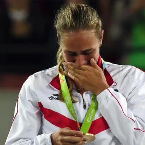 Mónica Puig habla sobre la felicidad que siente tras ganar medalla de oro