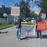 Comunidades protestan contra operación de cantera y productora de hormigón