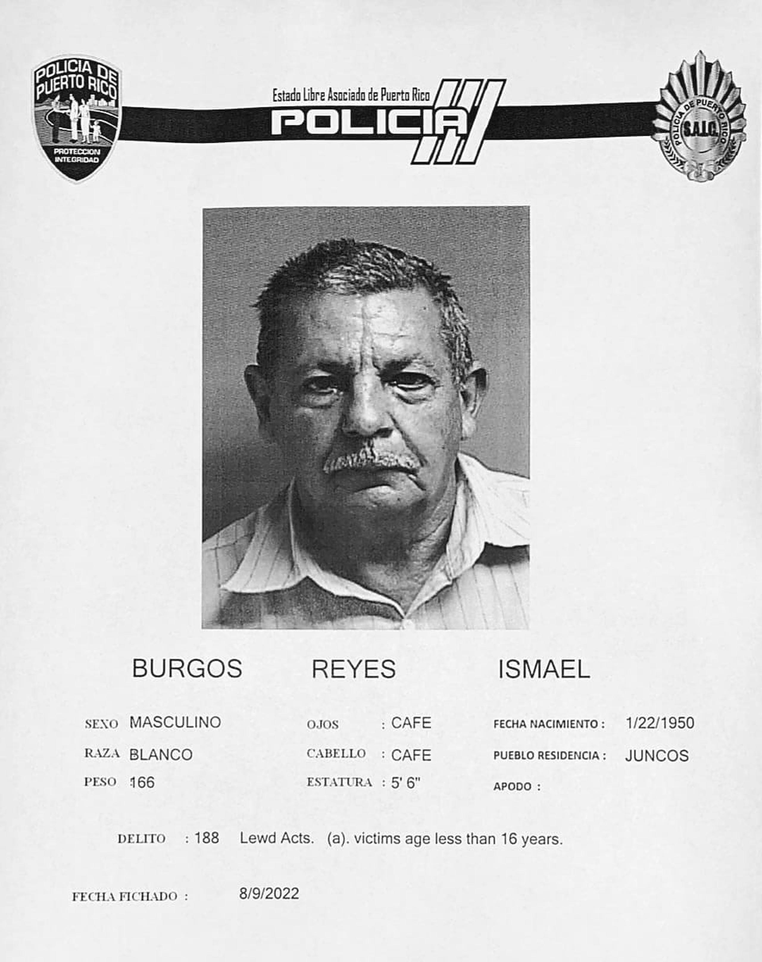 Ismael Burgos Reyes no prestó la fianza de $300,000.00 y fue encarcelado en el complejo correccional de Bayamón.