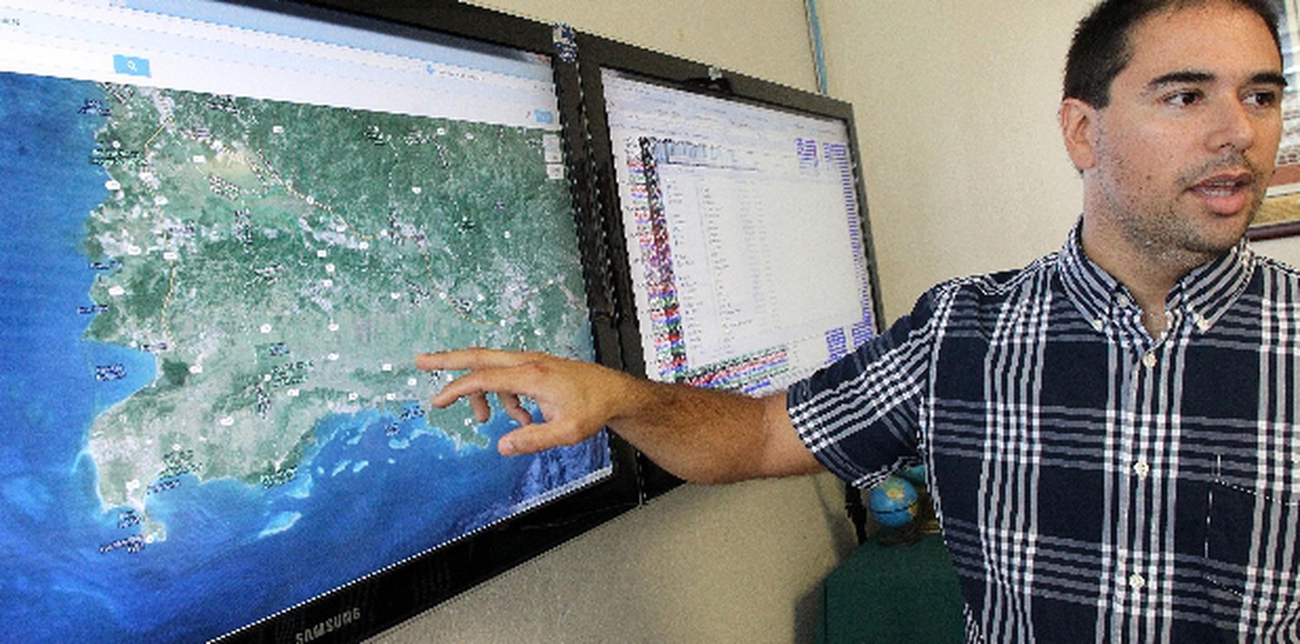 El sismólogo Alberto López, coordinador de la RSPR, dijo que un grupo de expertos publicó en el 2005, que existen varias fallas en la zona suroeste, entre las que se destacan: la Gran Falla del Sur de Puerto Rico que va desde Añasco hacia el centro sur de la Isla. (Para Primera Hora / Olimpo Ramos)