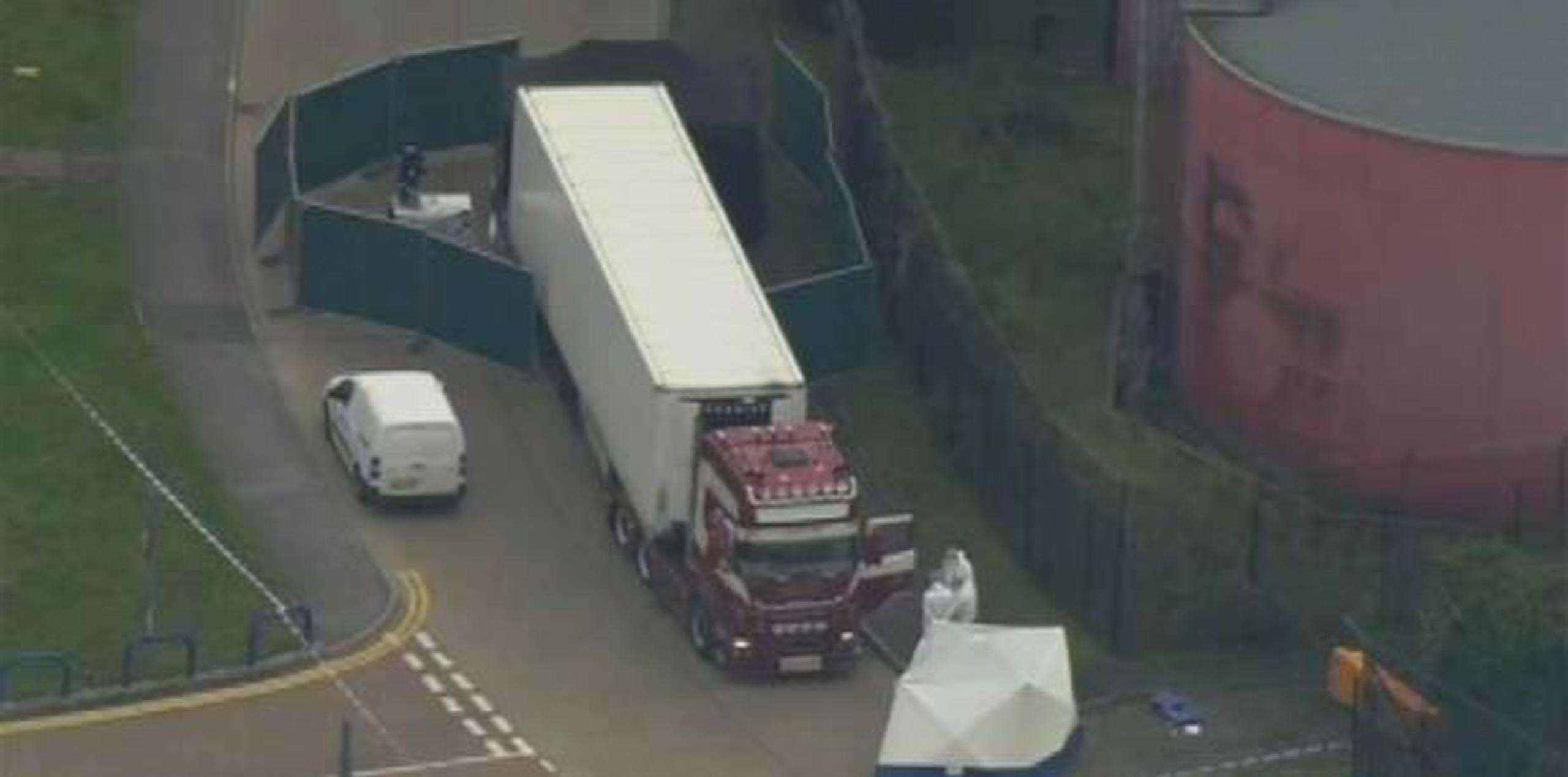 El camión con 39 cadáveres fue hallado la madrugada del miércoles en un parque industrial en el sudeste de Inglaterra. (Archivo)
