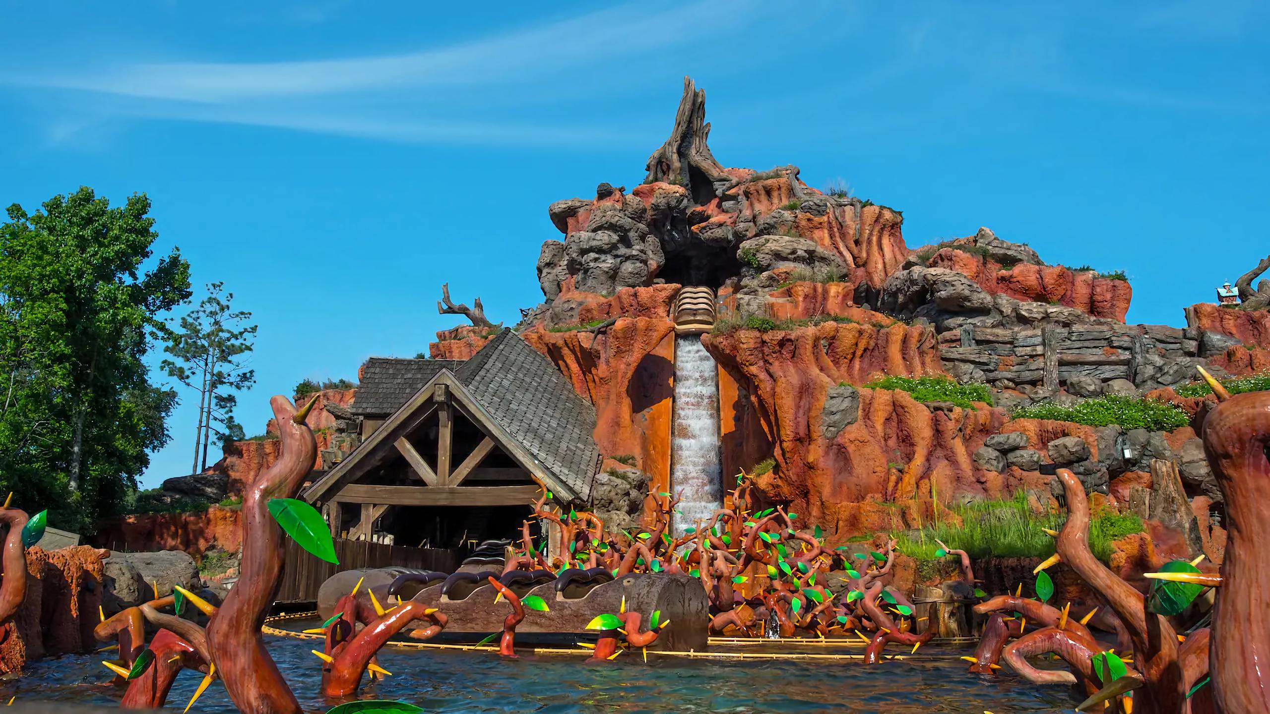 La atracción "Splash Mountain" en Magic Kingdom.