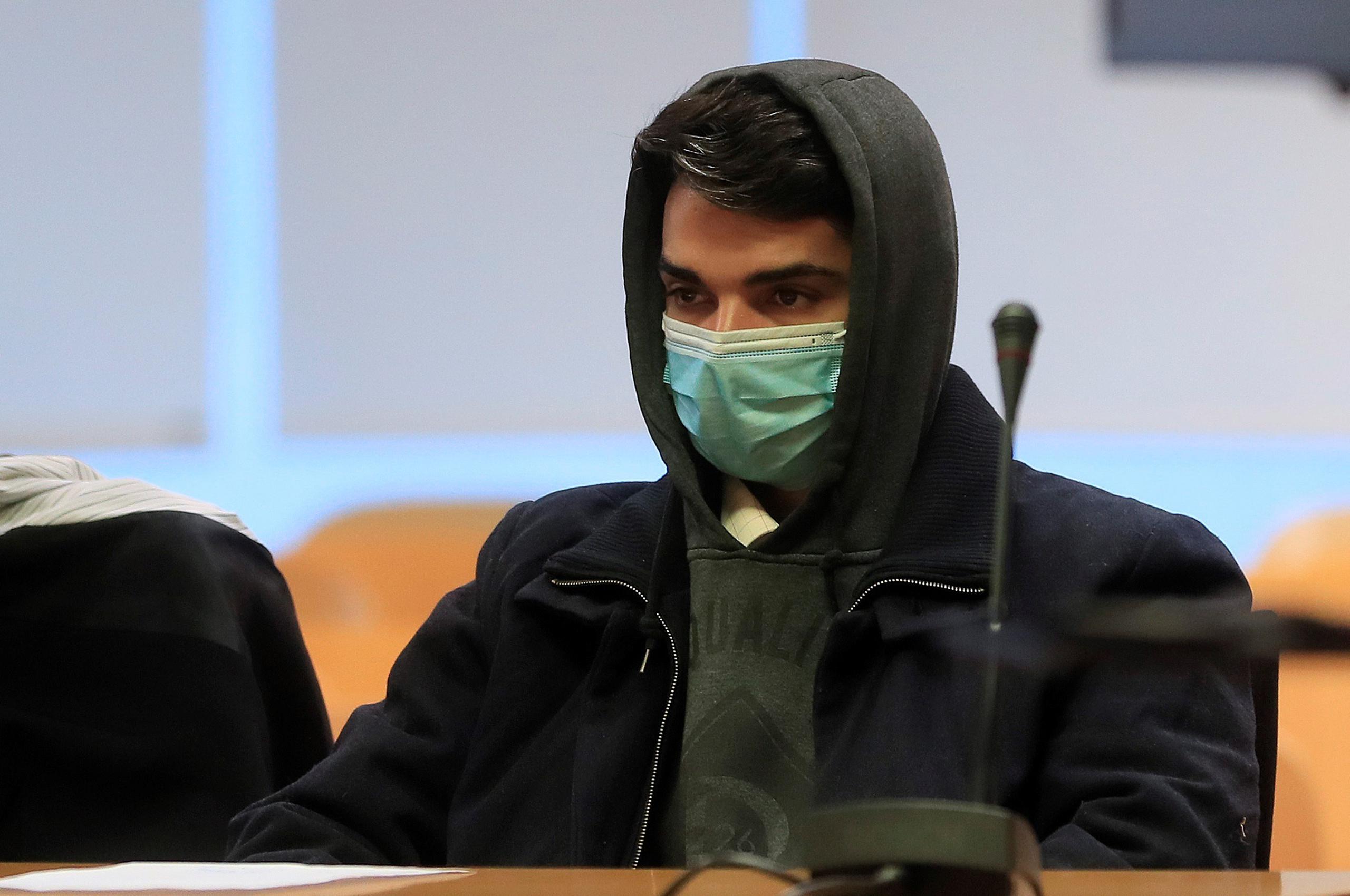 Alberto S.G., de 28 años, conocido como el caníbal del barrio madrileño de Ventas, durante el juicio en la Audiencia Provincial.