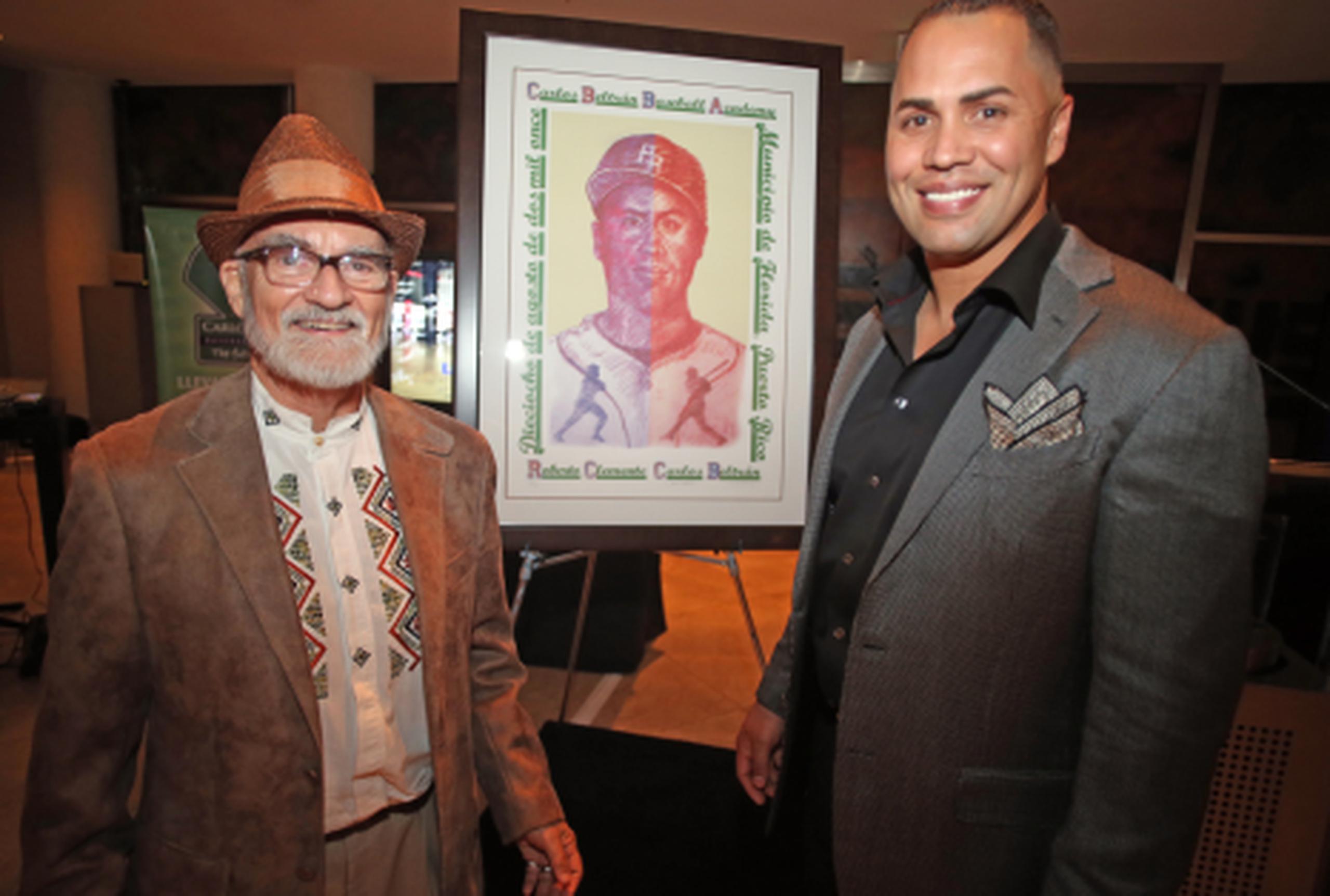 El reconocido pintor puertorriqueño Antonio Martorell fue el encargado de crear la imagen en una serigrafía para la recaudación de fondos de la Carlos Beltrán Baseball Academy. (david.villafane@gfrmedia.com)