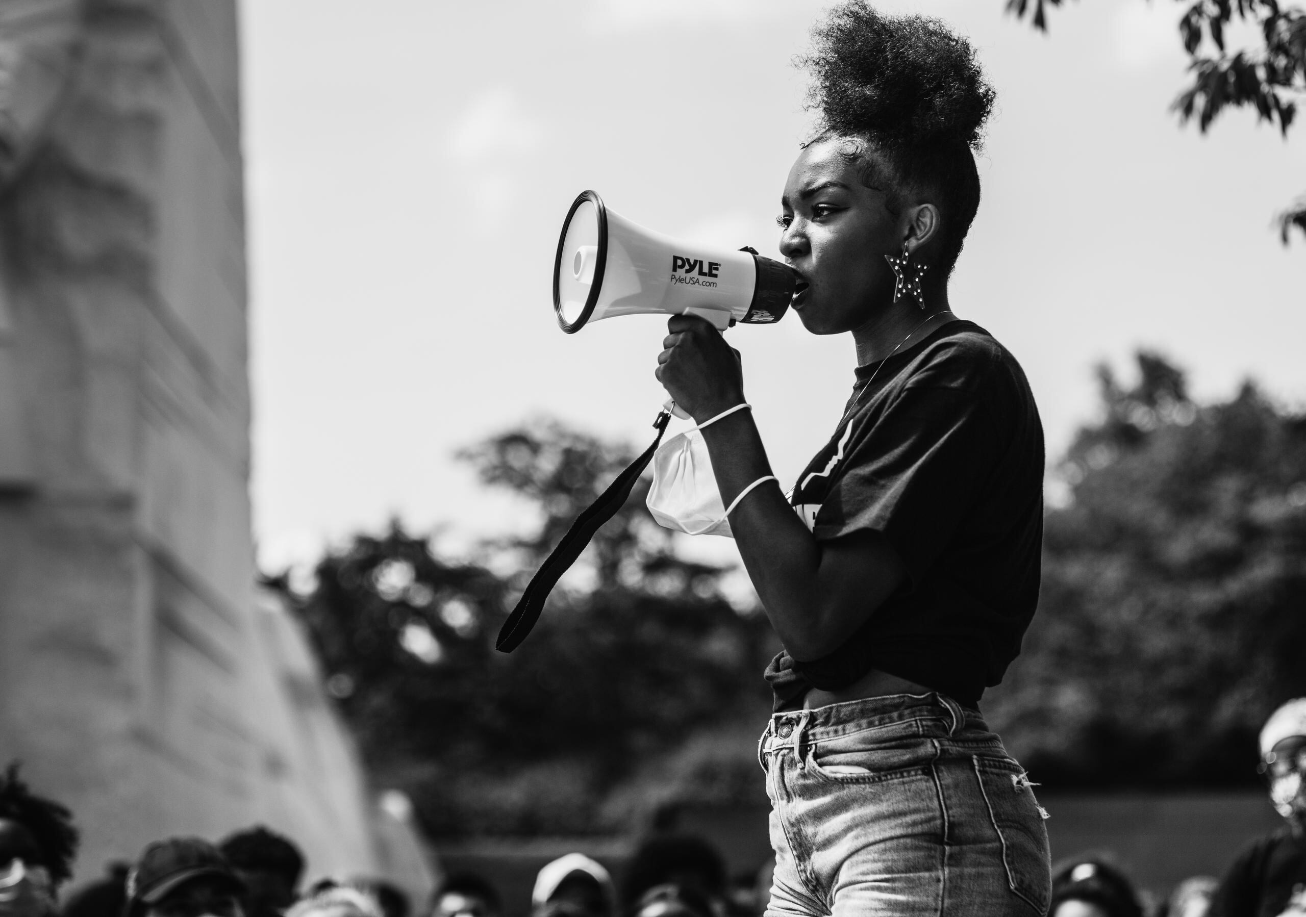 Las mujeres fueron muy vocales y activas durante las protestas del movimiento Black Lives Matter en Washington DC.